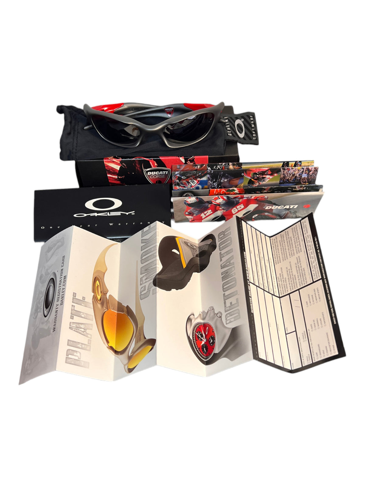 Oakley Valve Ducati 12-638 complete set: box, pouch, booklet, warranty card, rider card - photo 18 of 18