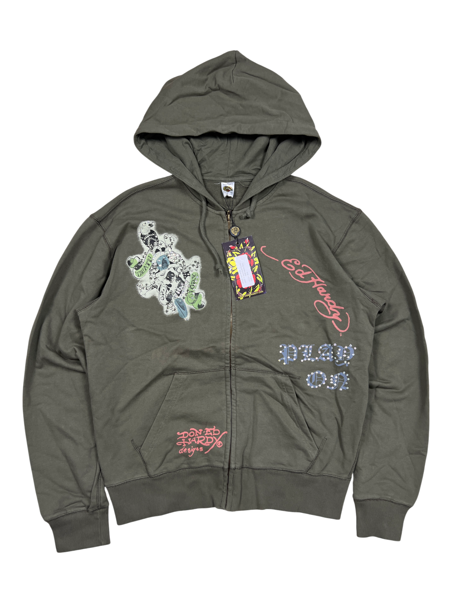 Ed Hardy Dead Before Glory Hoodie - cloakerstore