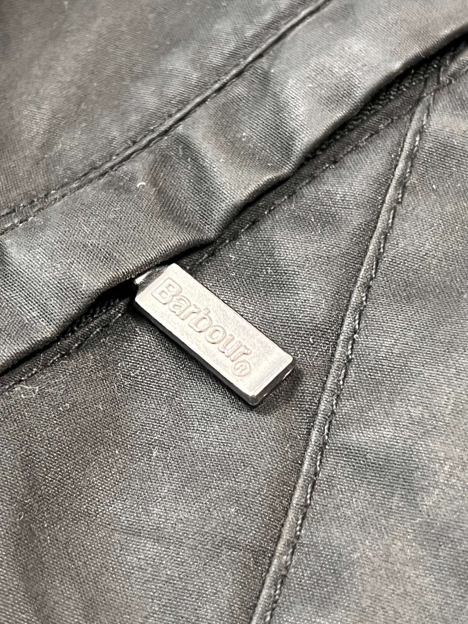 Barbour Rebel Jacket Black Waxed - cloakerstore