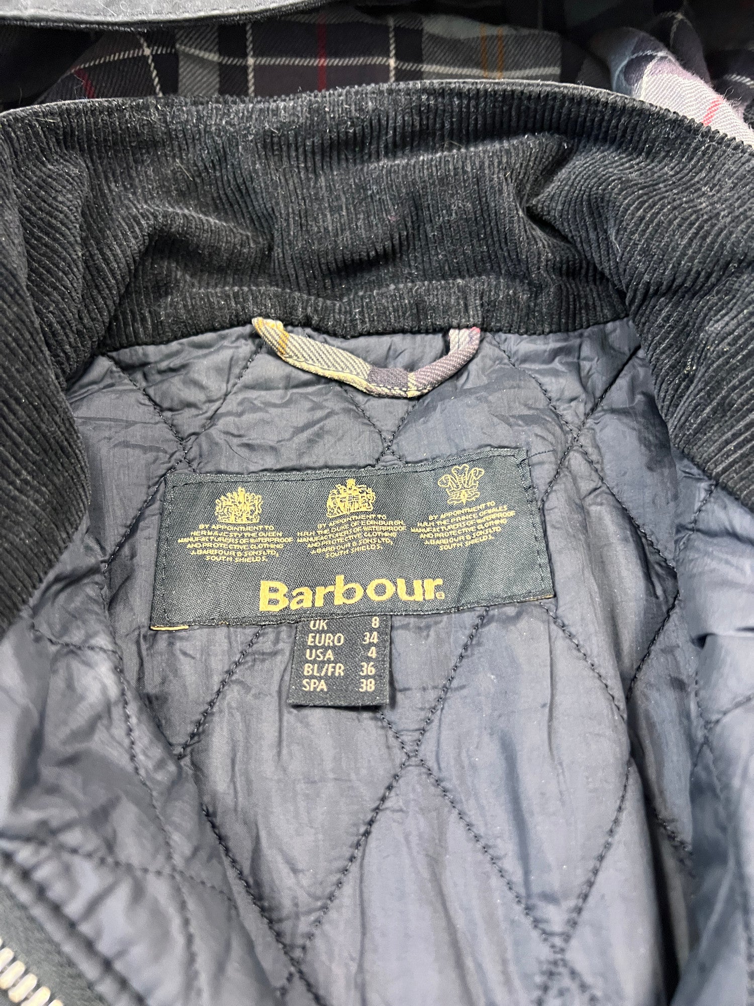 Barbour Rebel Jacket Black Waxed - cloakerstore