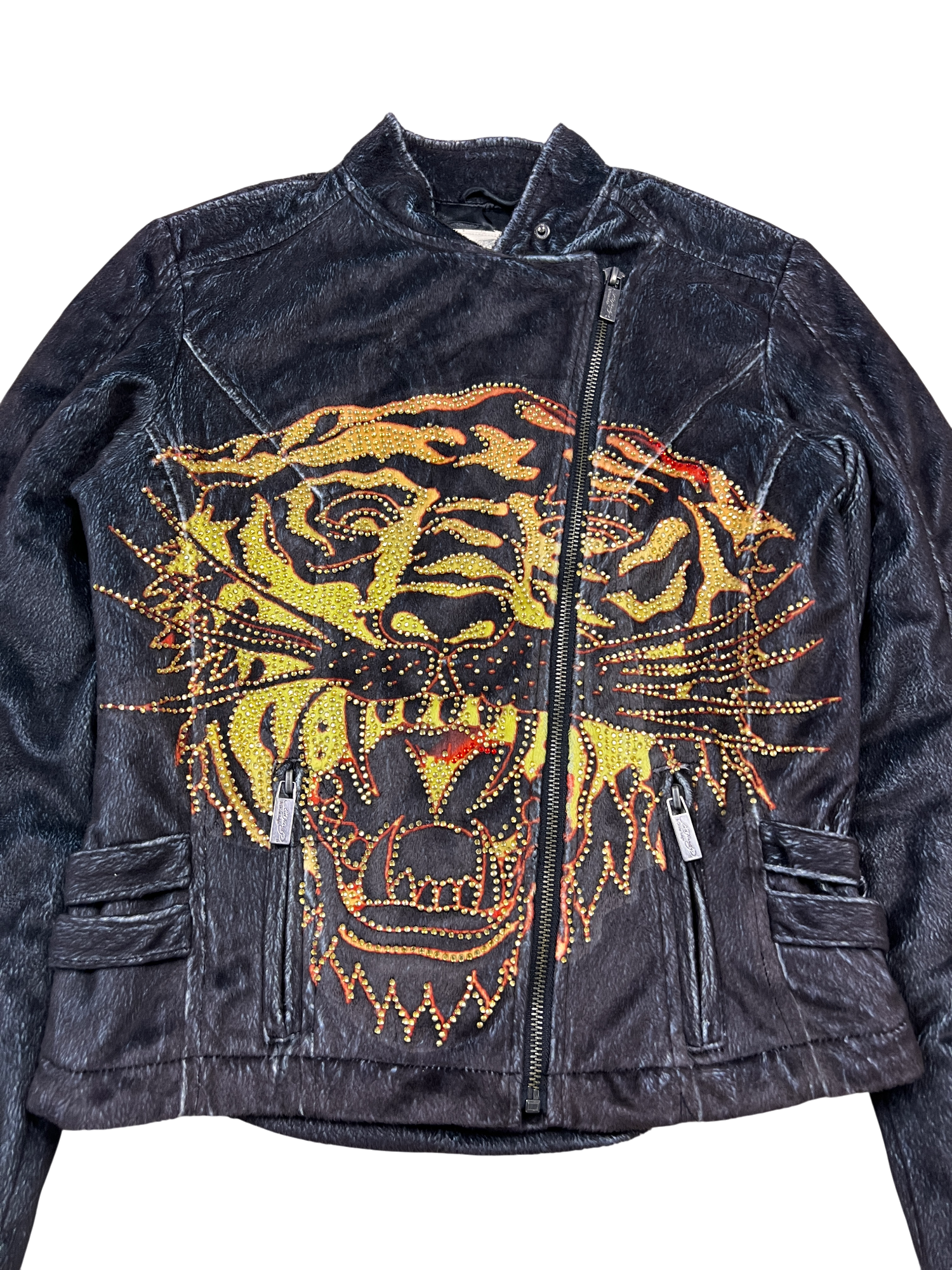 Ed Hardy Jacket Vintage Sherpa Lion - cloakerstore