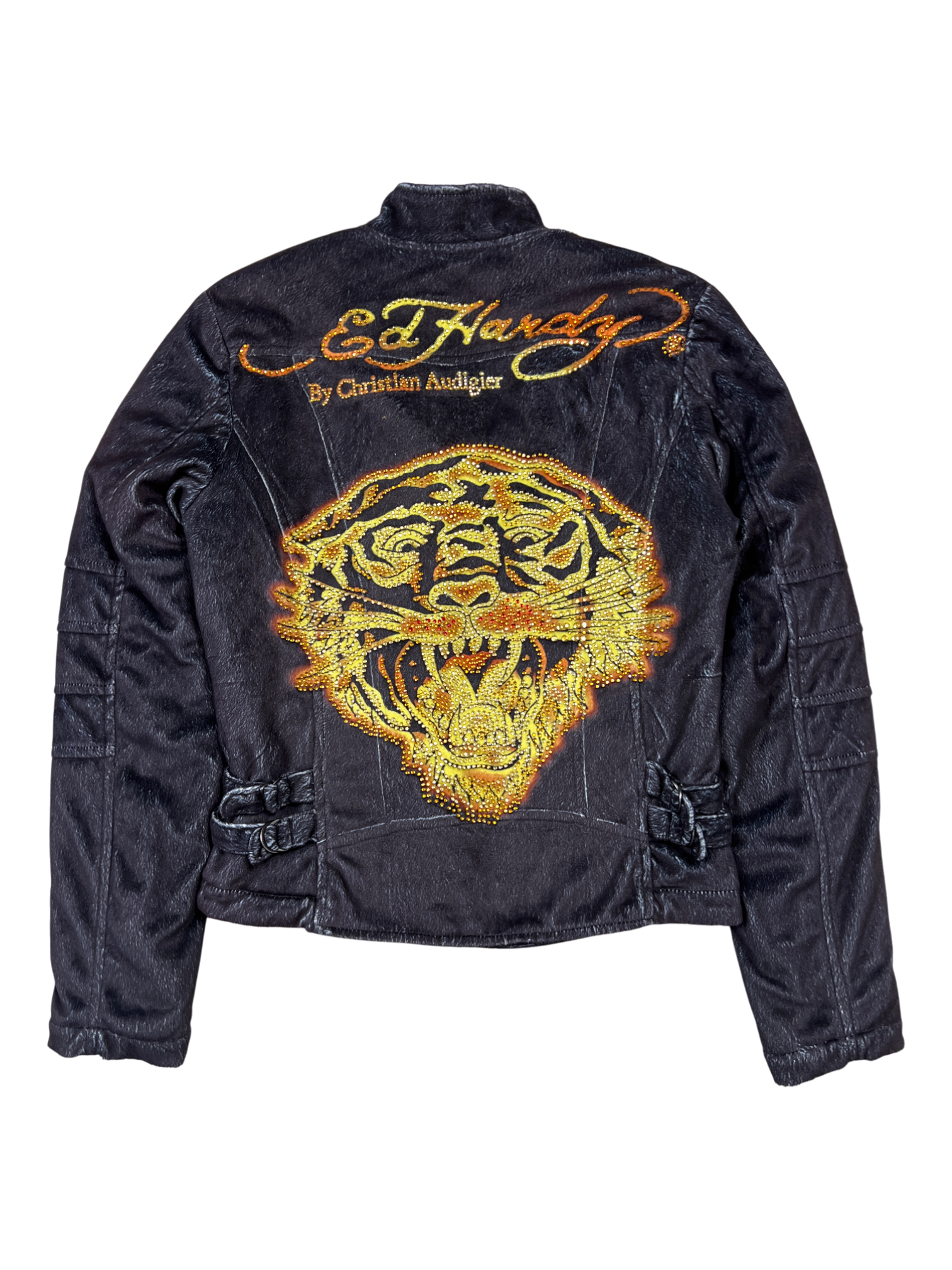 Ed Hardy Jacket Vintage Sherpa Lion - cloakerstore