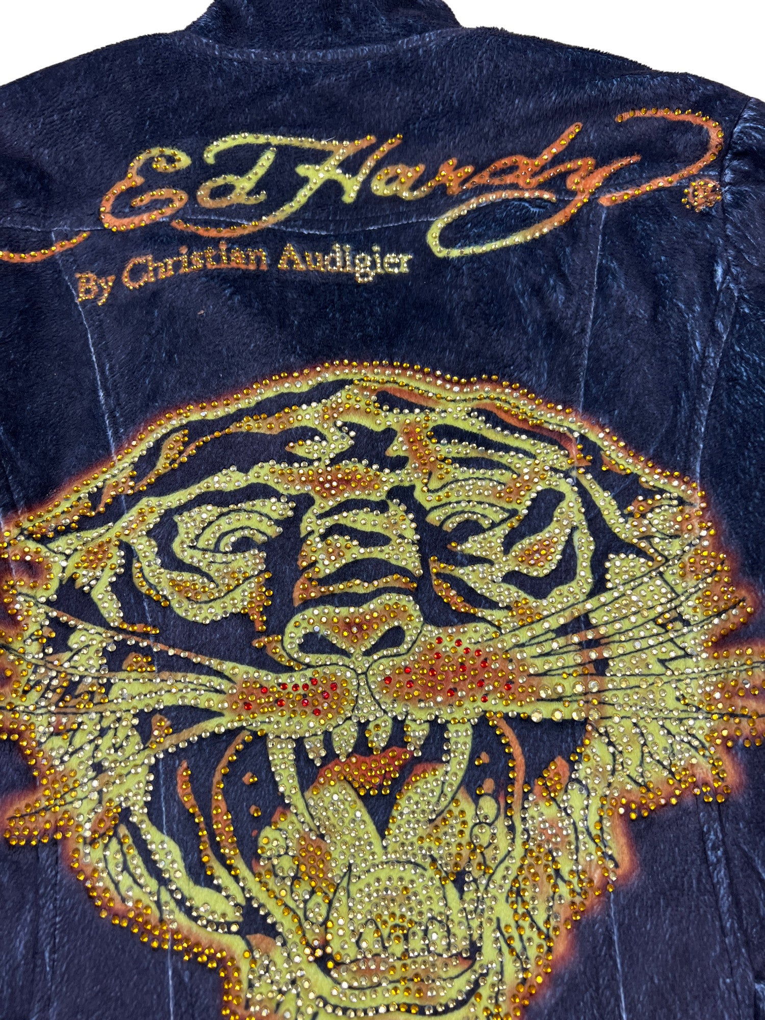 Ed Hardy Jacket Vintage Sherpa Lion - cloakerstore