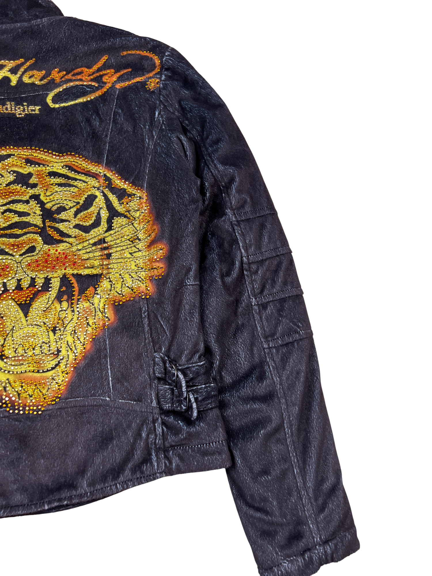 Ed Hardy Jacket Vintage Sherpa Lion - cloakerstore