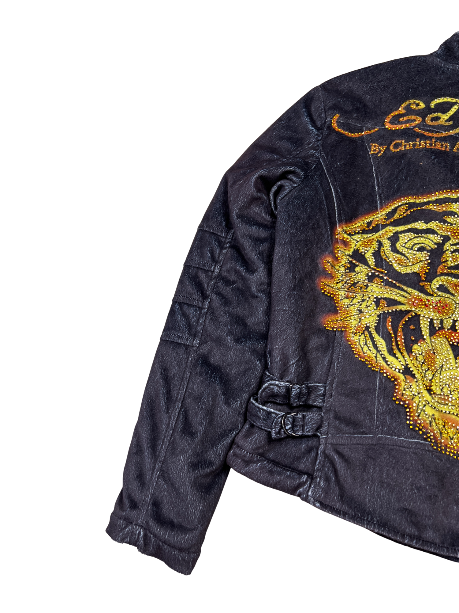 Ed Hardy Jacket Vintage Sherpa Lion - cloakerstore