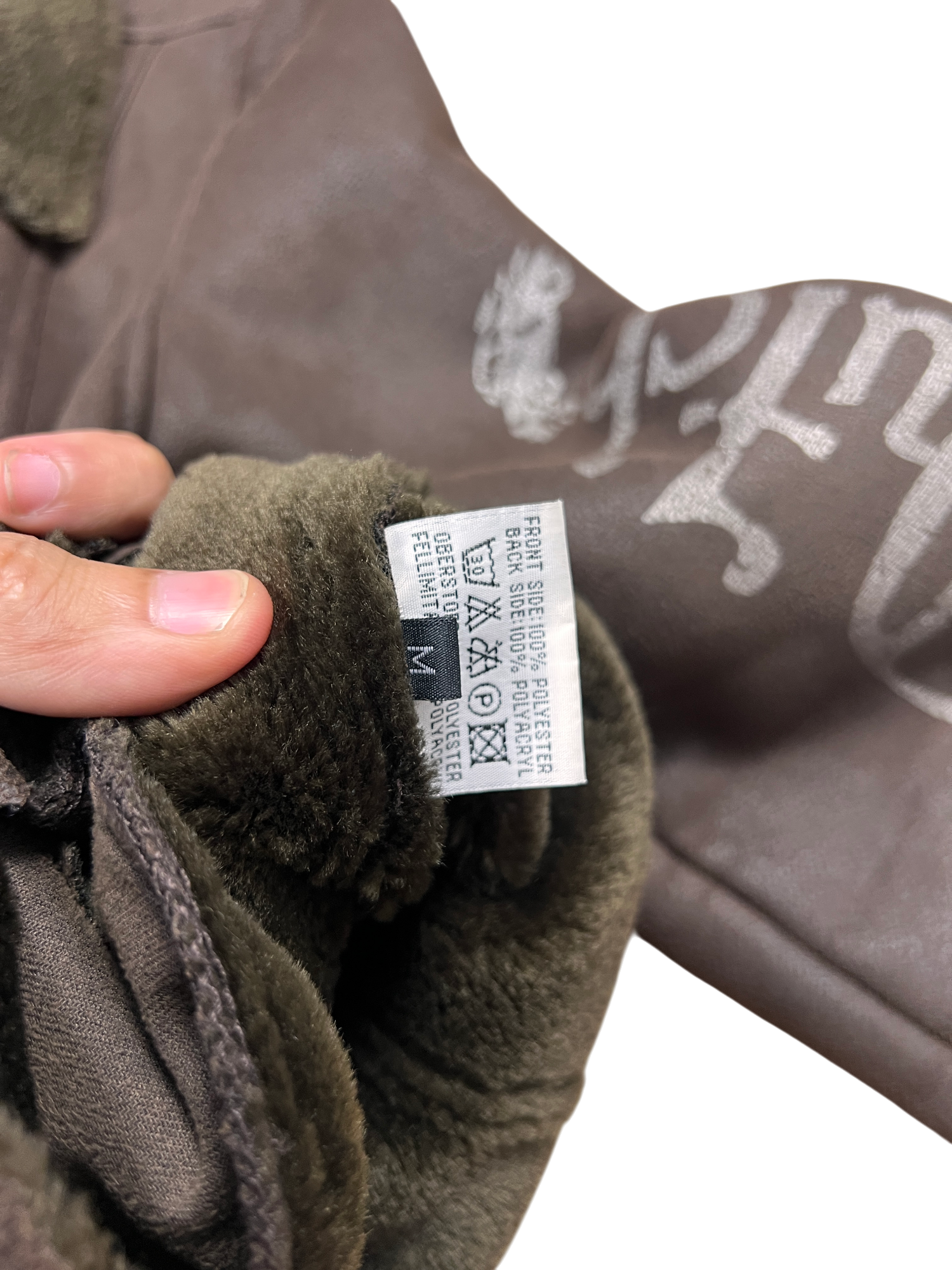 Von Dutch Biker Jacket Sherpa Brown - cloakerstore