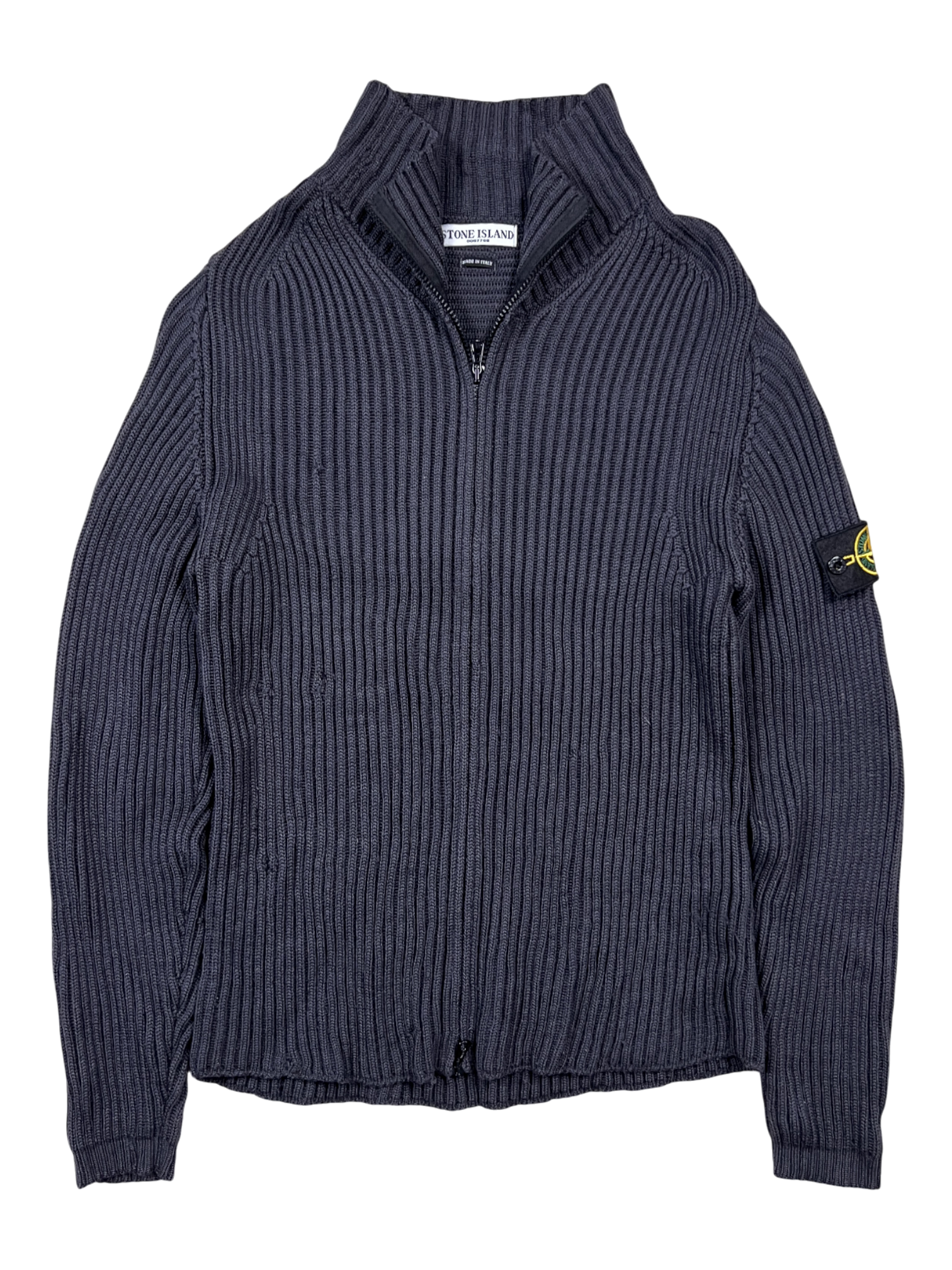 Stone Island Jersey Zip Black - cloakerstore