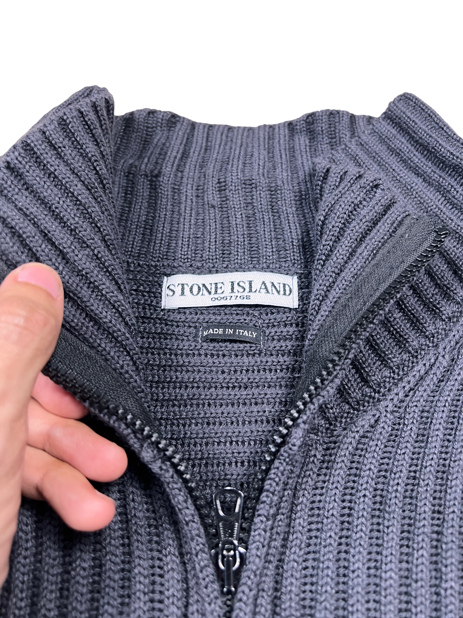 Stone Island Jersey Zip Black - cloakerstore