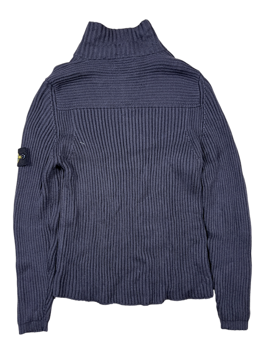 Stone Island Jersey Zip Black - cloakerstore