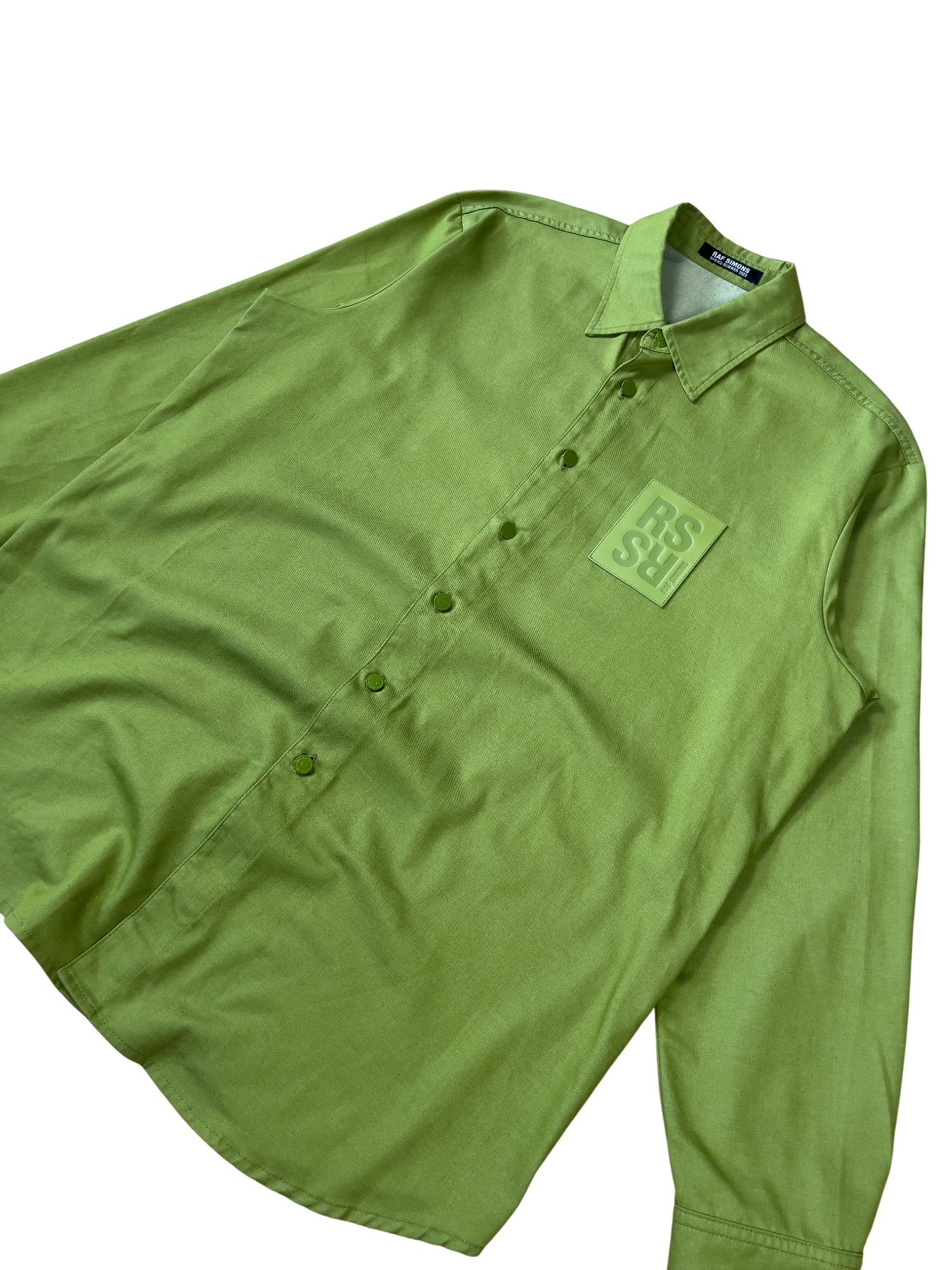 Raf Simons Straight Fit Denim Shirt - Green 2023 - cloakerstore