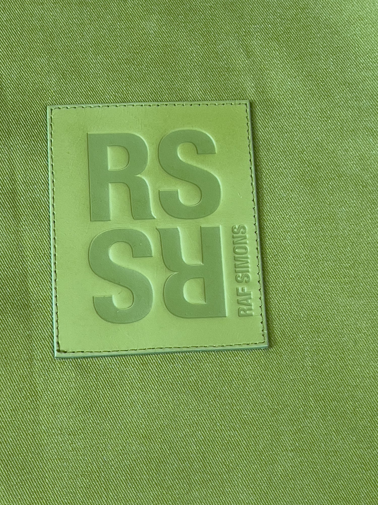 Raf Simons Straight Fit Denim Shirt - Green 2023 - cloakerstore