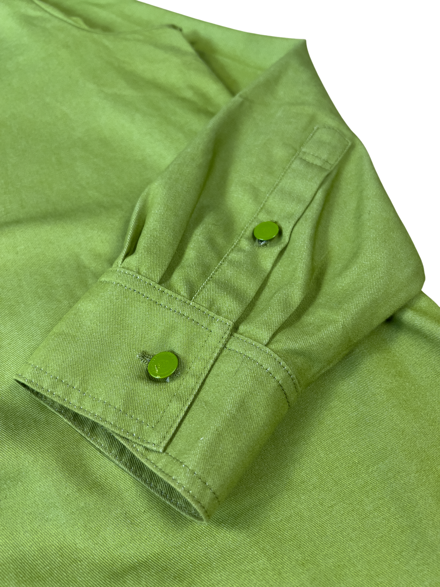 Raf Simons Straight Fit Denim Shirt - Green 2023 - cloakerstore