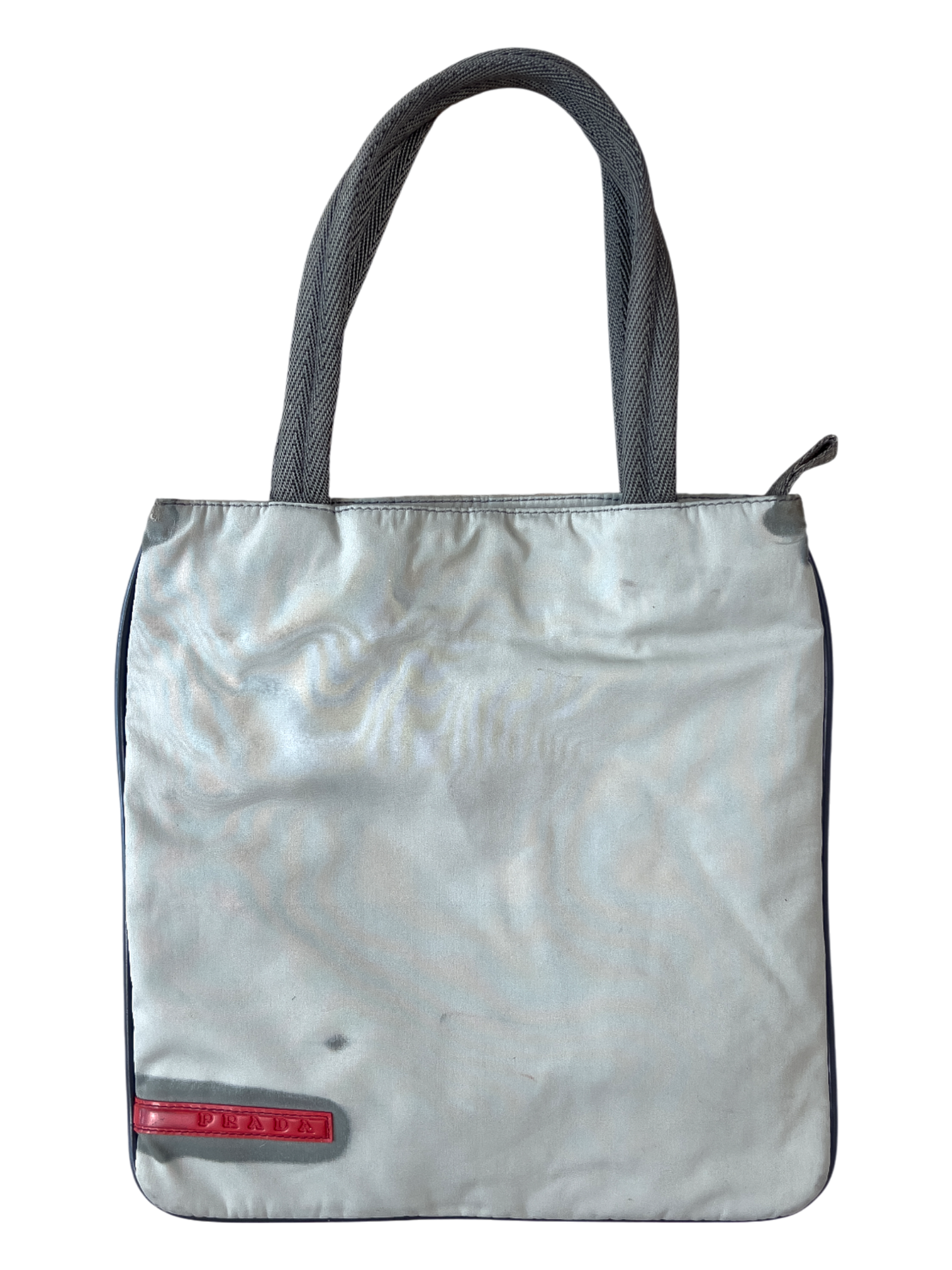 Prada Sports Tote Bag Nylon Gray
