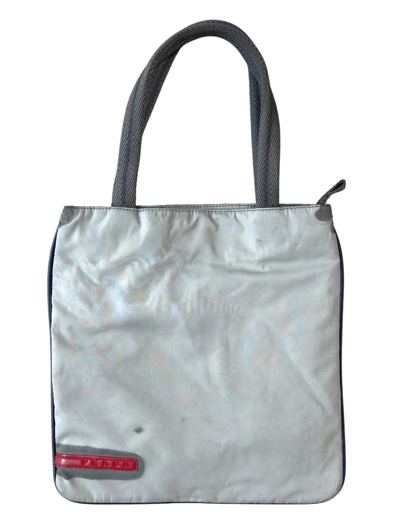 Prada Sports Tote Bag Nylon Gray - cloakerstore