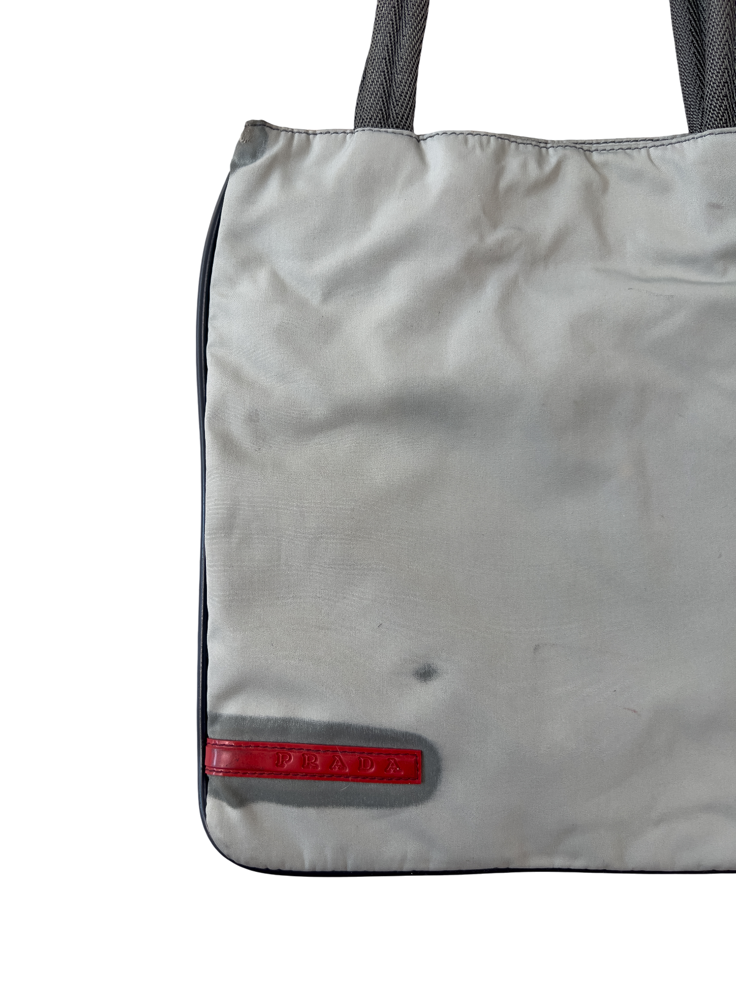 Prada Sports Tote Bag Nylon Gray - cloakerstore