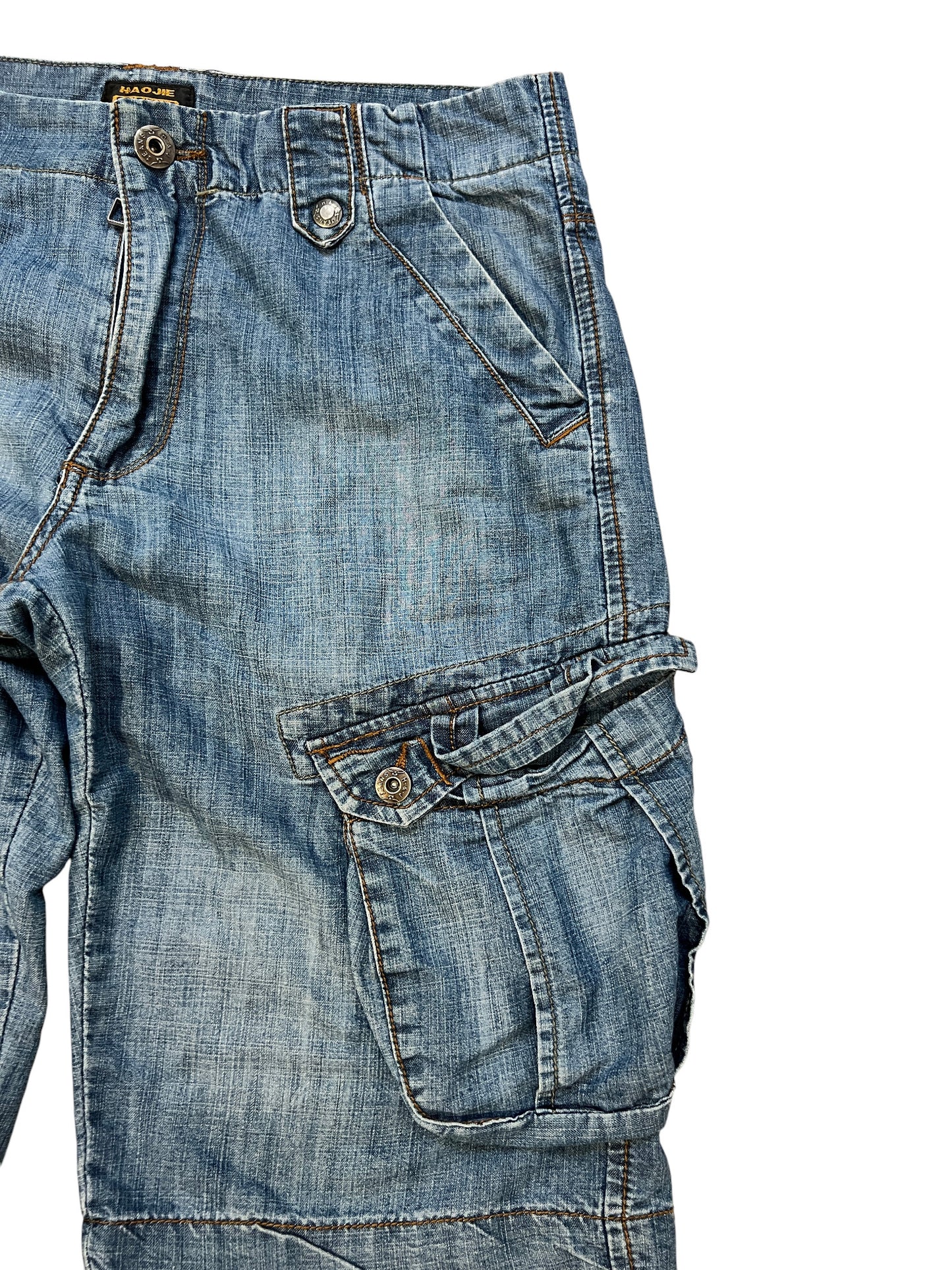 Baggy Jorts Multiple Pockets Denim Cargo - cloakerstore
