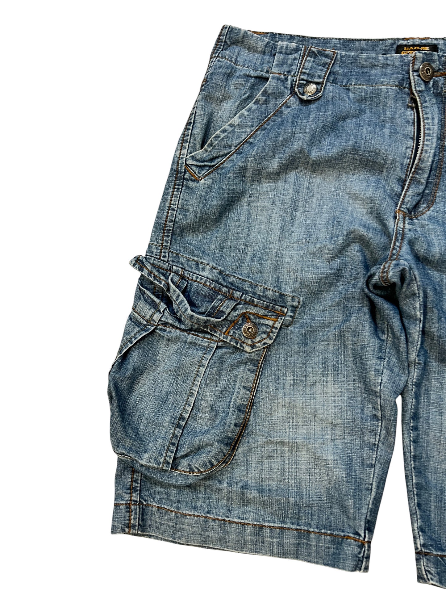 Baggy Jorts Multiple Pockets Denim Cargo - cloakerstore
