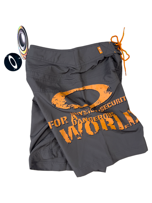 Oakley Cut-Out BoardShort Earth New With Tags - cloakerstore