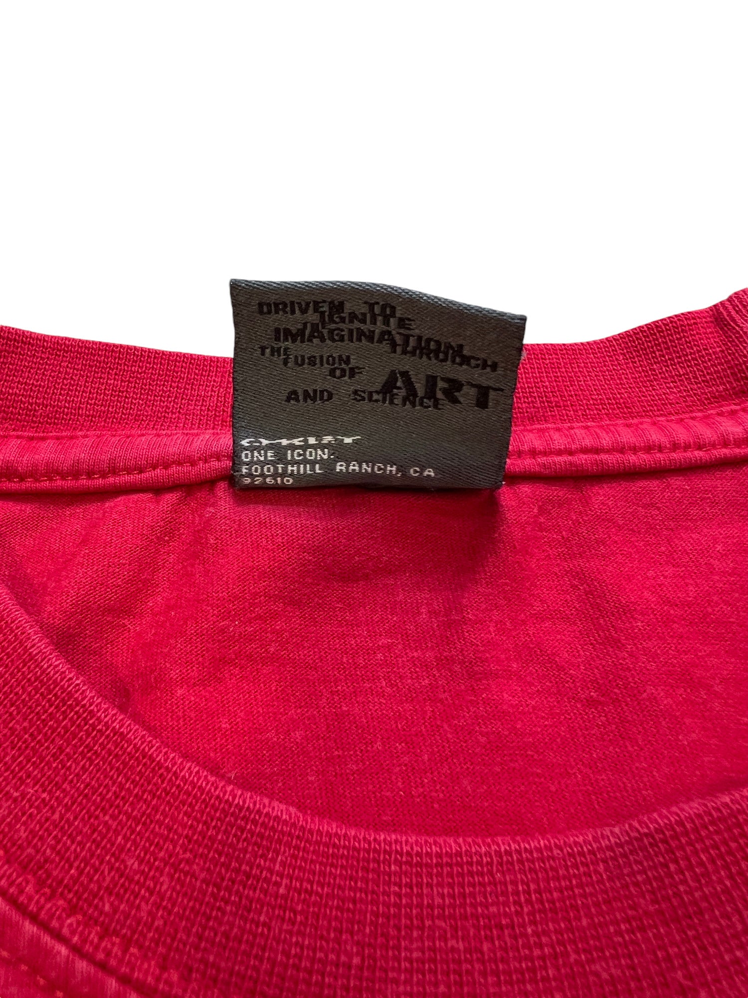 Oakley Vintage T-shirt Heavy Weight Red Big Logo Premium - cloakerstore
