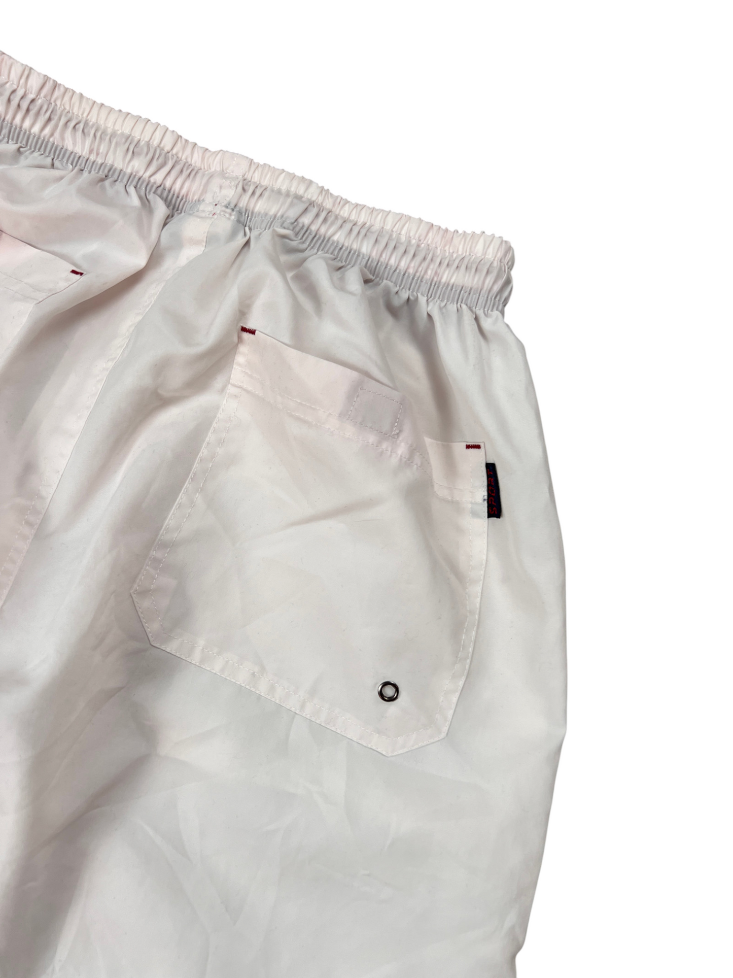 Baggy Track Pants Vintage White 1/4 Parachute Y2K 00's