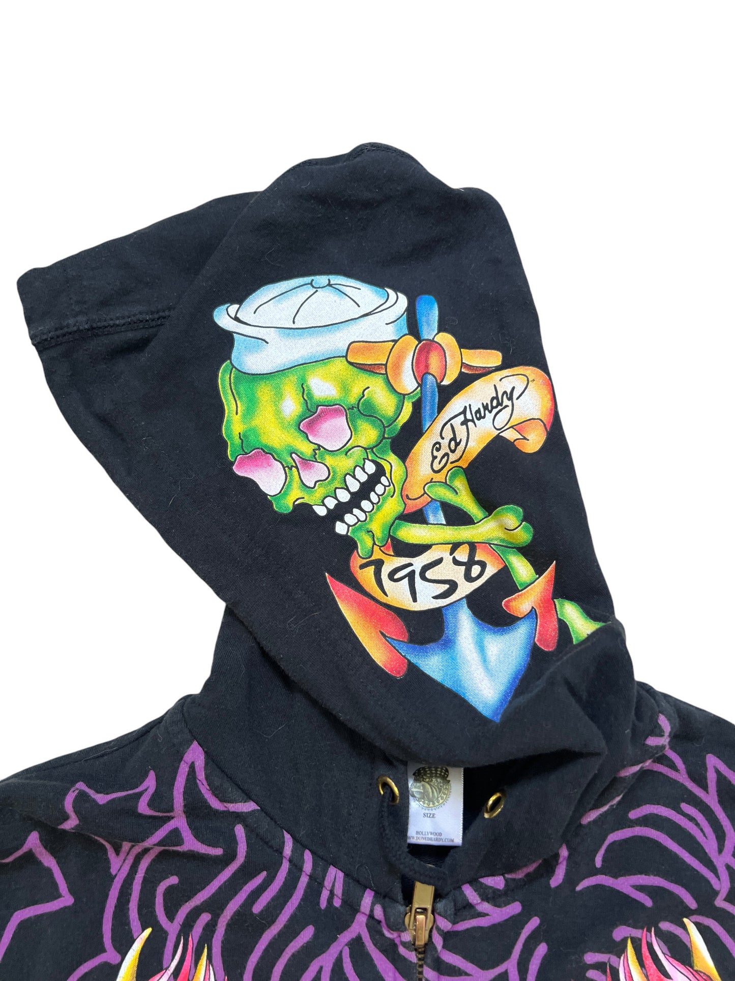 Ed Hardy Vintage Y2K Graphic Hoodie - cloakerstore