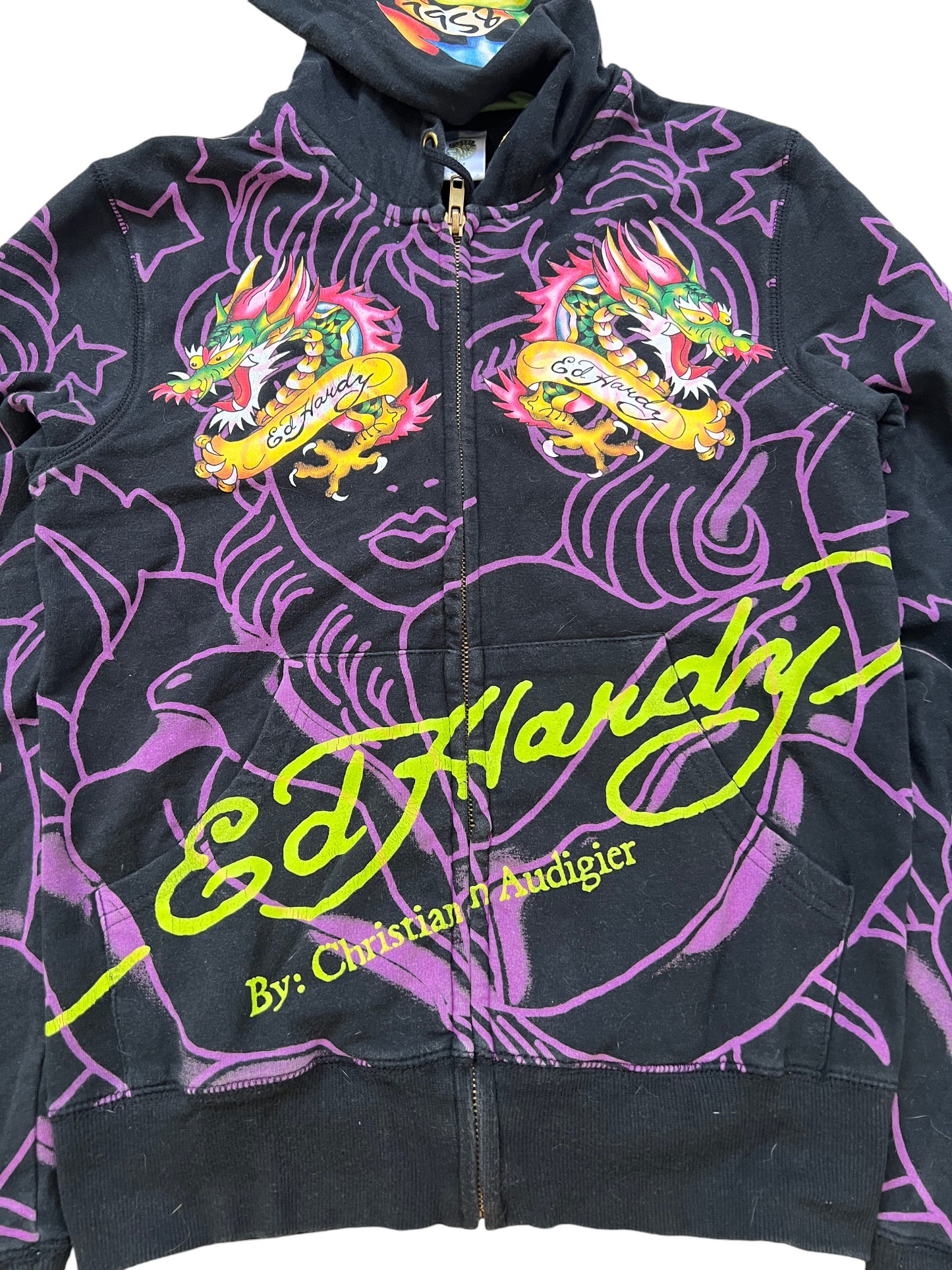 Ed Hardy Vintage Y2K Graphic Hoodie - cloakerstore