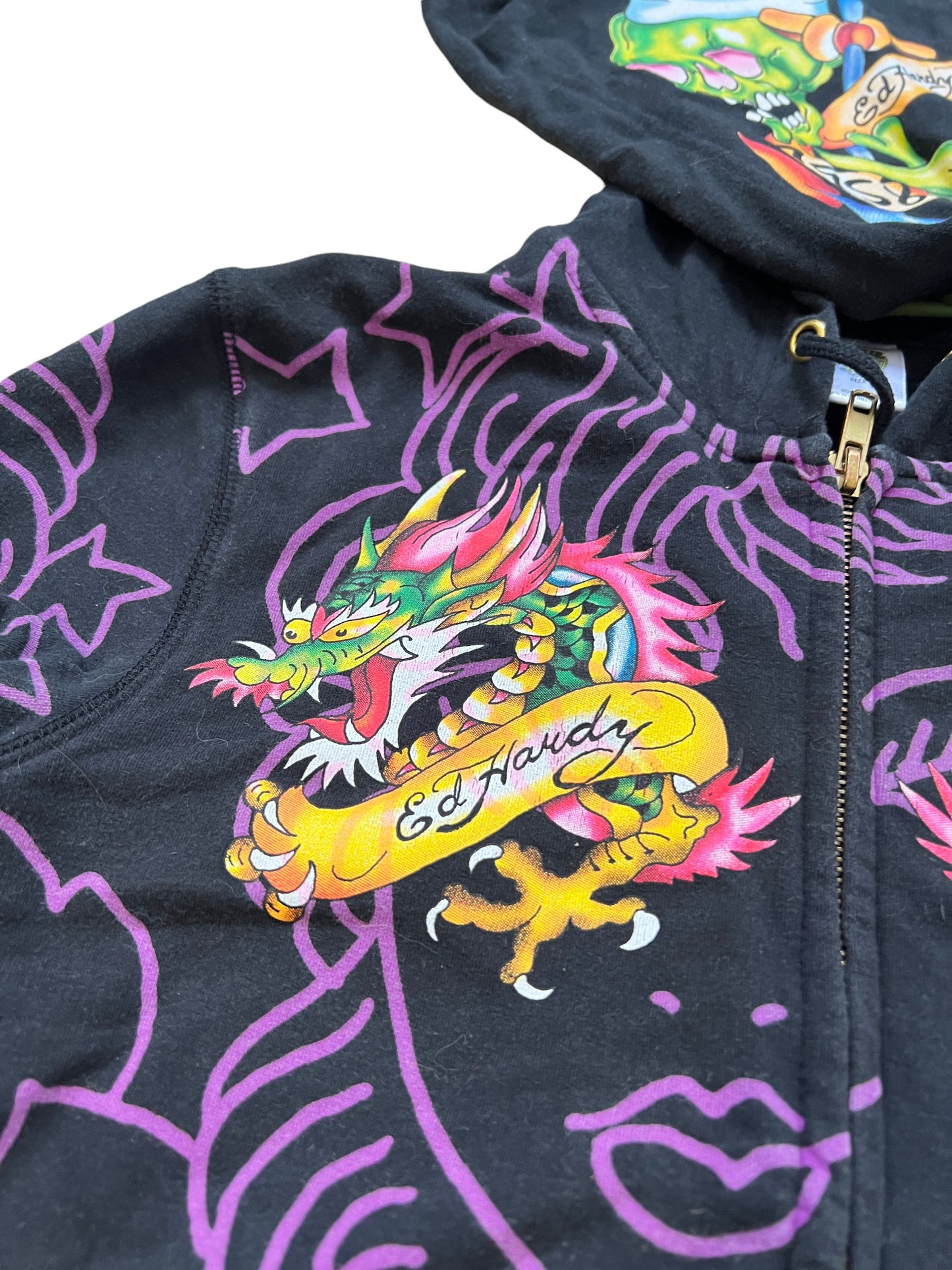 Ed Hardy Vintage Y2K Graphic Hoodie - cloakerstore
