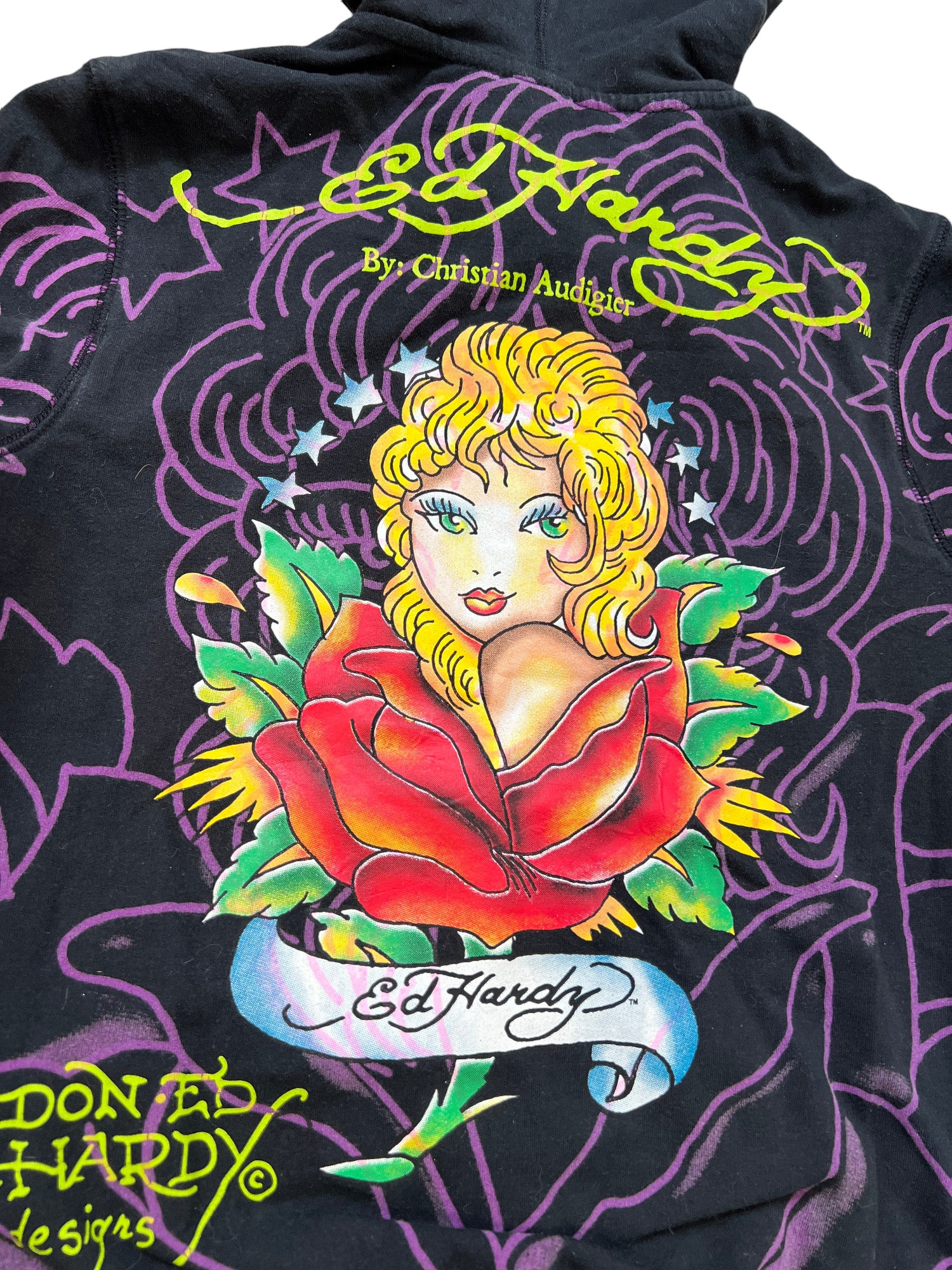 Ed Hardy Vintage Y2K Graphic Hoodie - cloakerstore