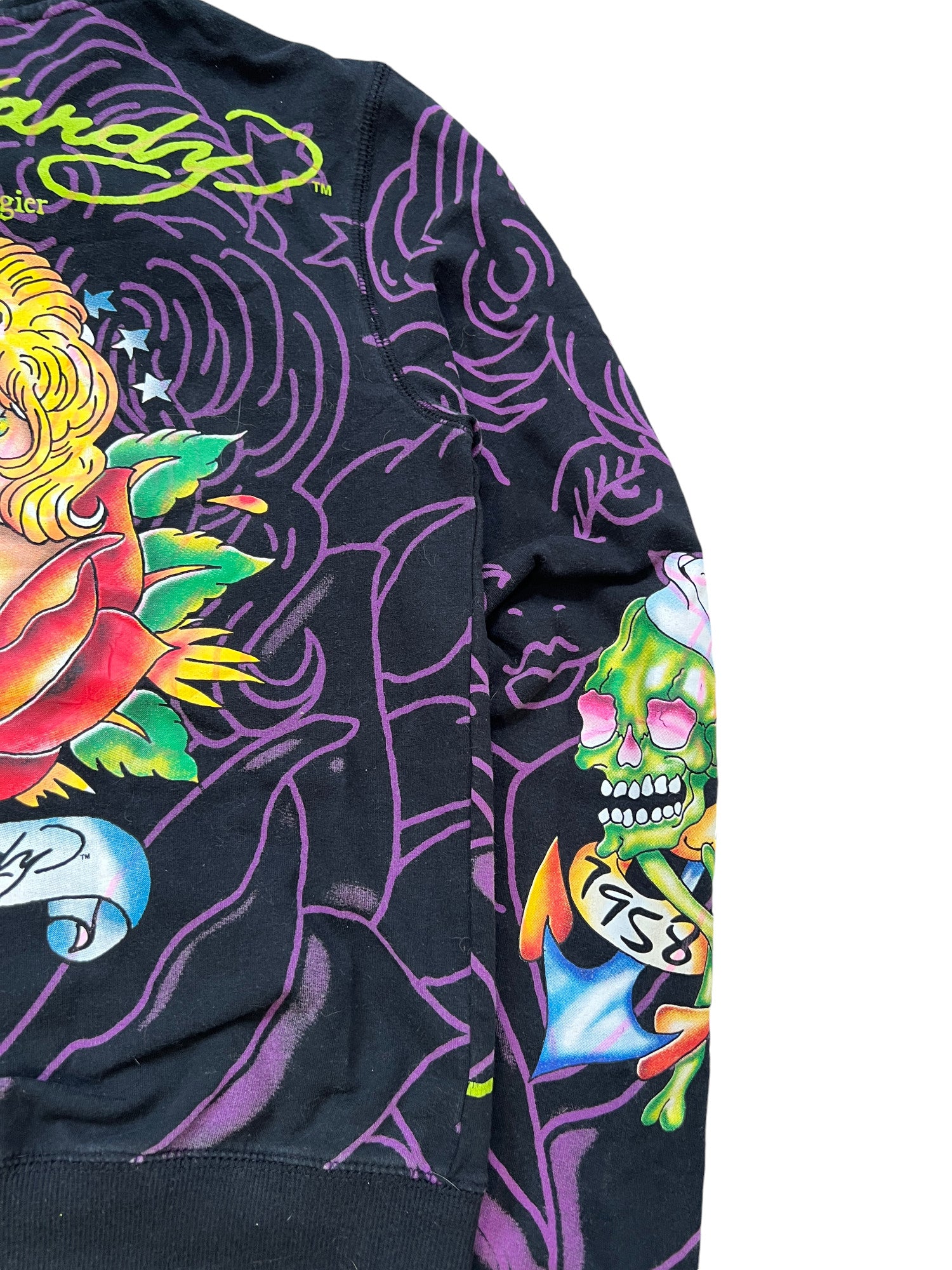 Ed Hardy Vintage Y2K Graphic Hoodie - cloakerstore