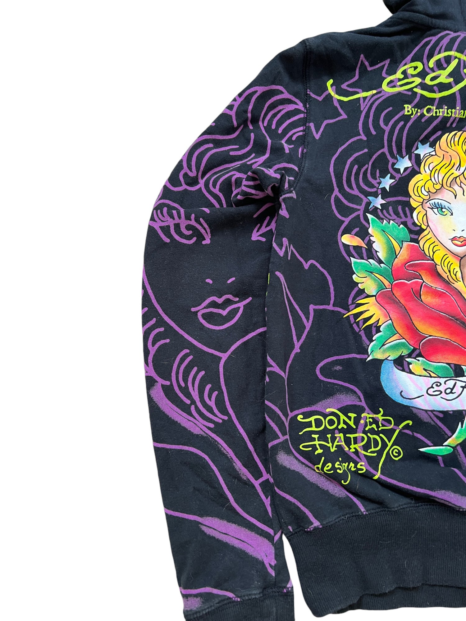 Ed Hardy Vintage Y2K Graphic Hoodie - cloakerstore