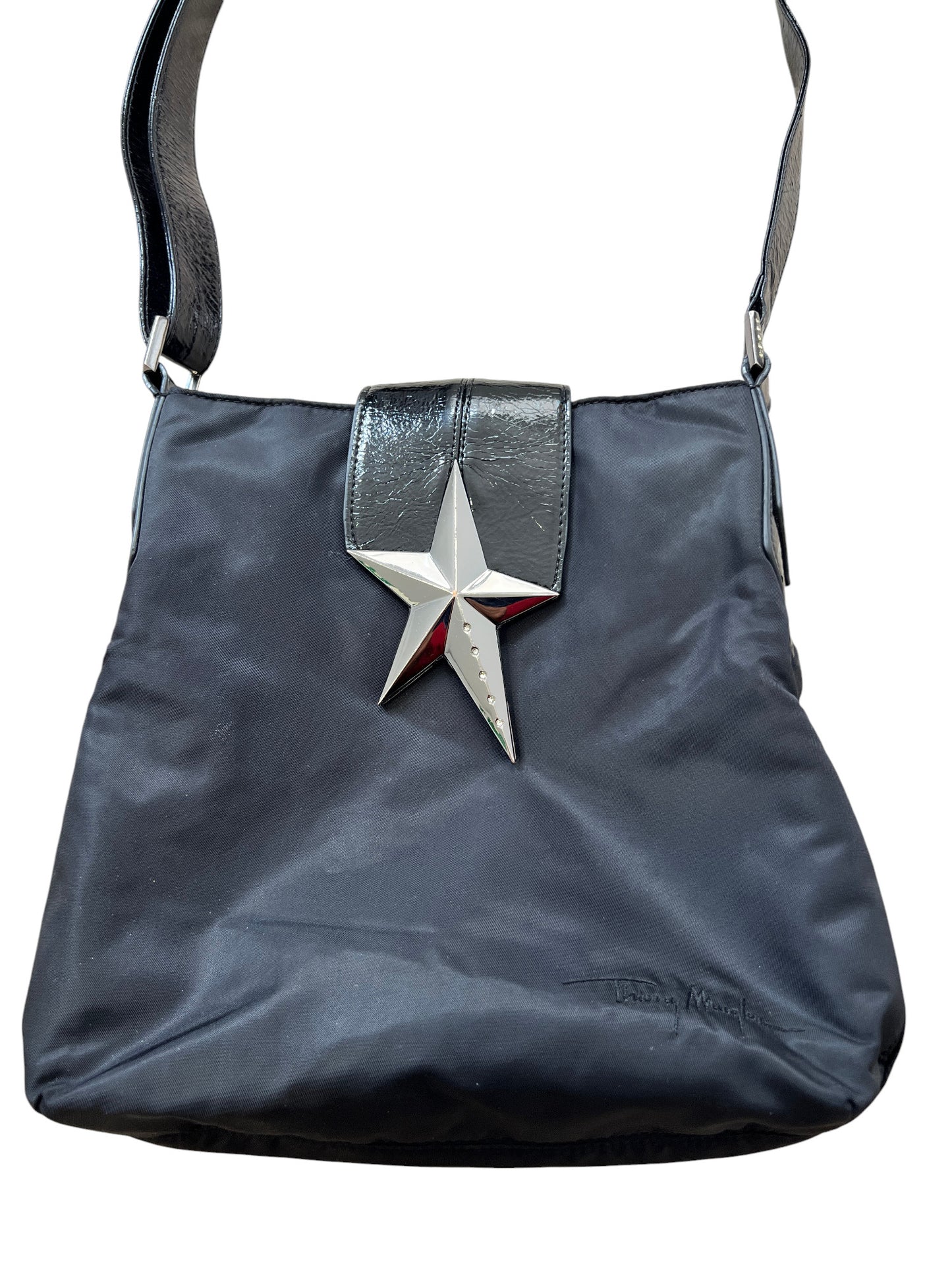 00's Mugler Bag Vintage Black - cloakerstore
