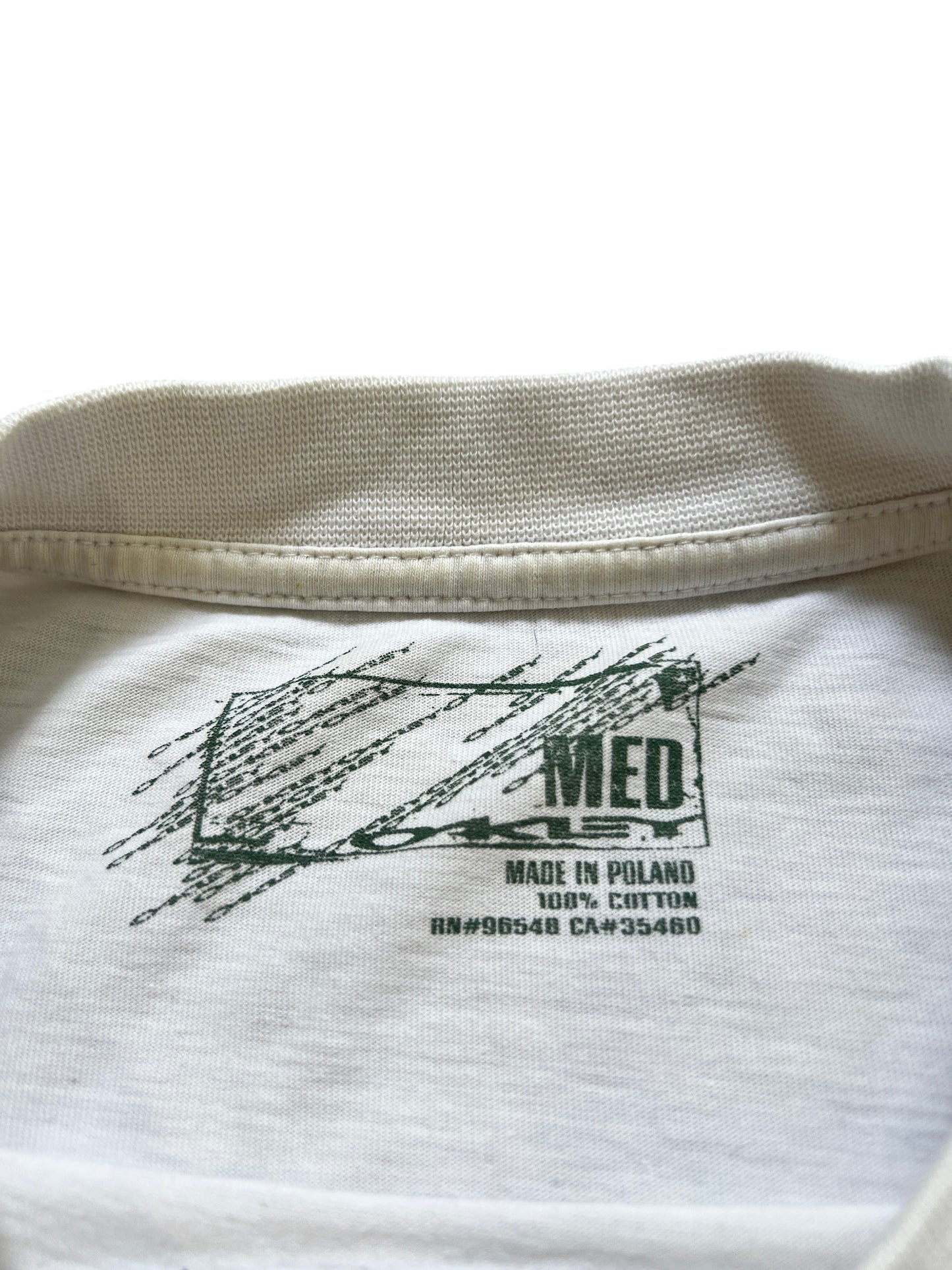 00's Oakley Long Sleeve Metal Logo White - cloakerstore