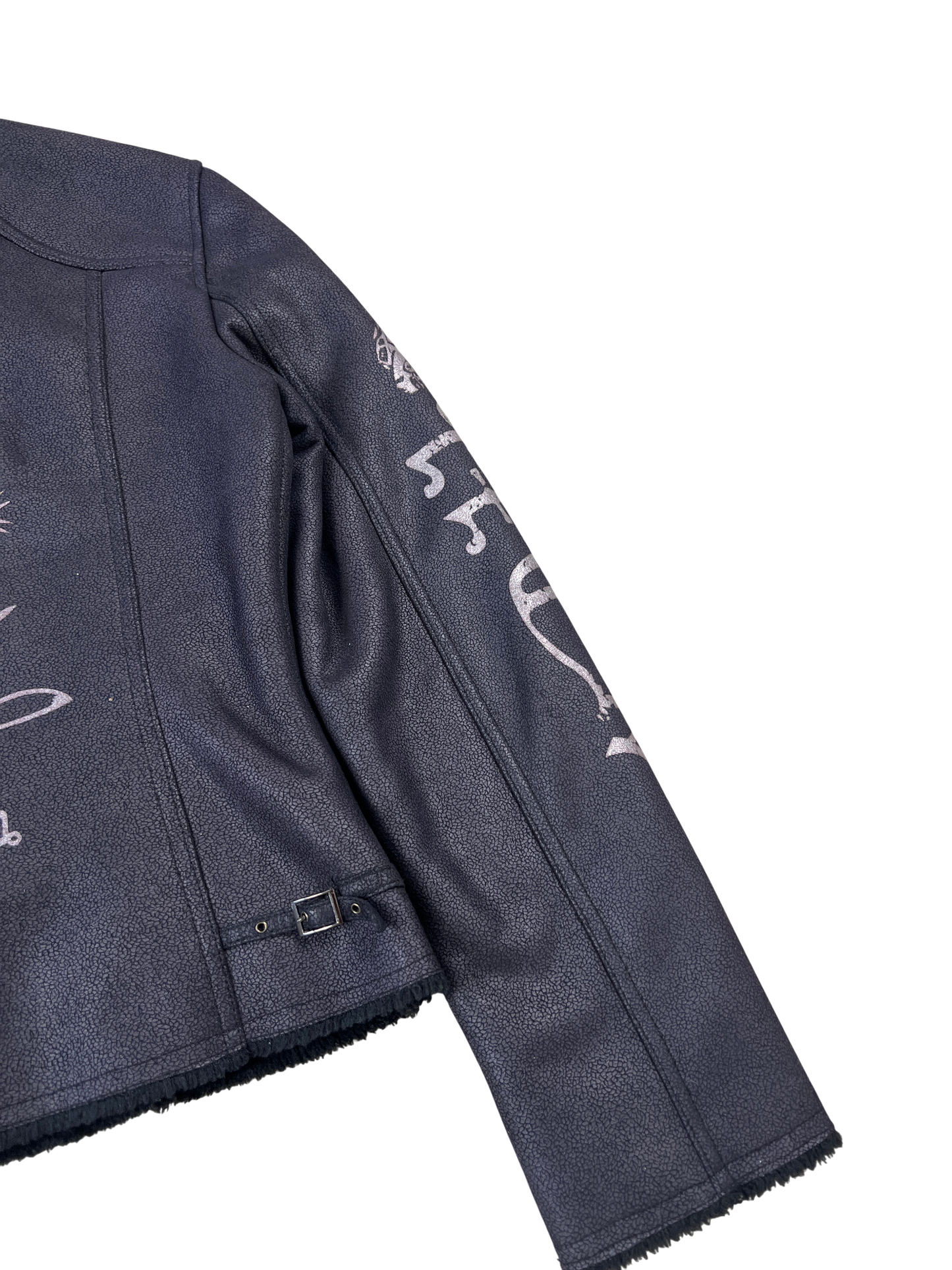 Von Dutch Biker Jacket Vintage Black Wine