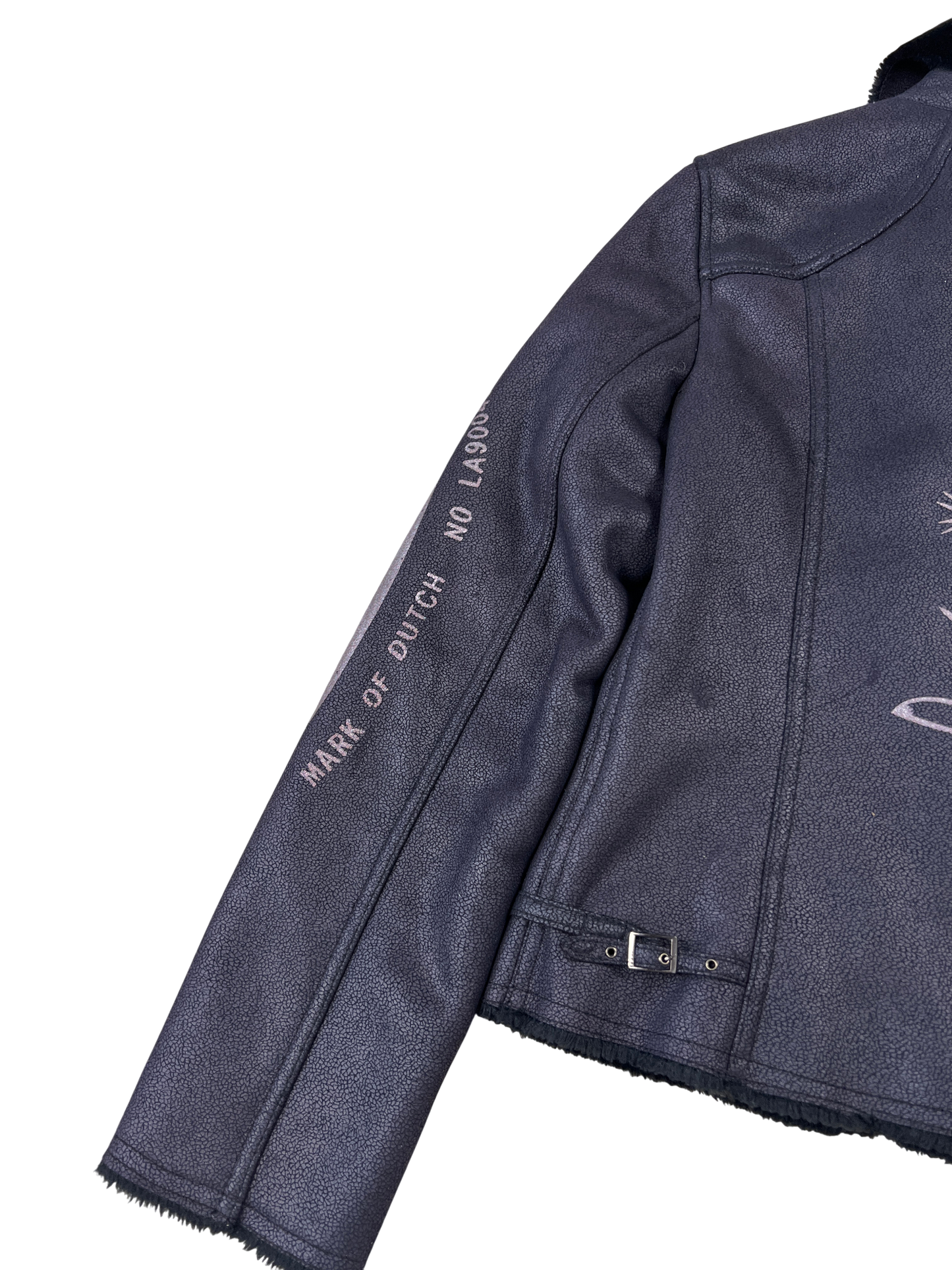 Von Dutch Biker Jacket Vintage Black Wine