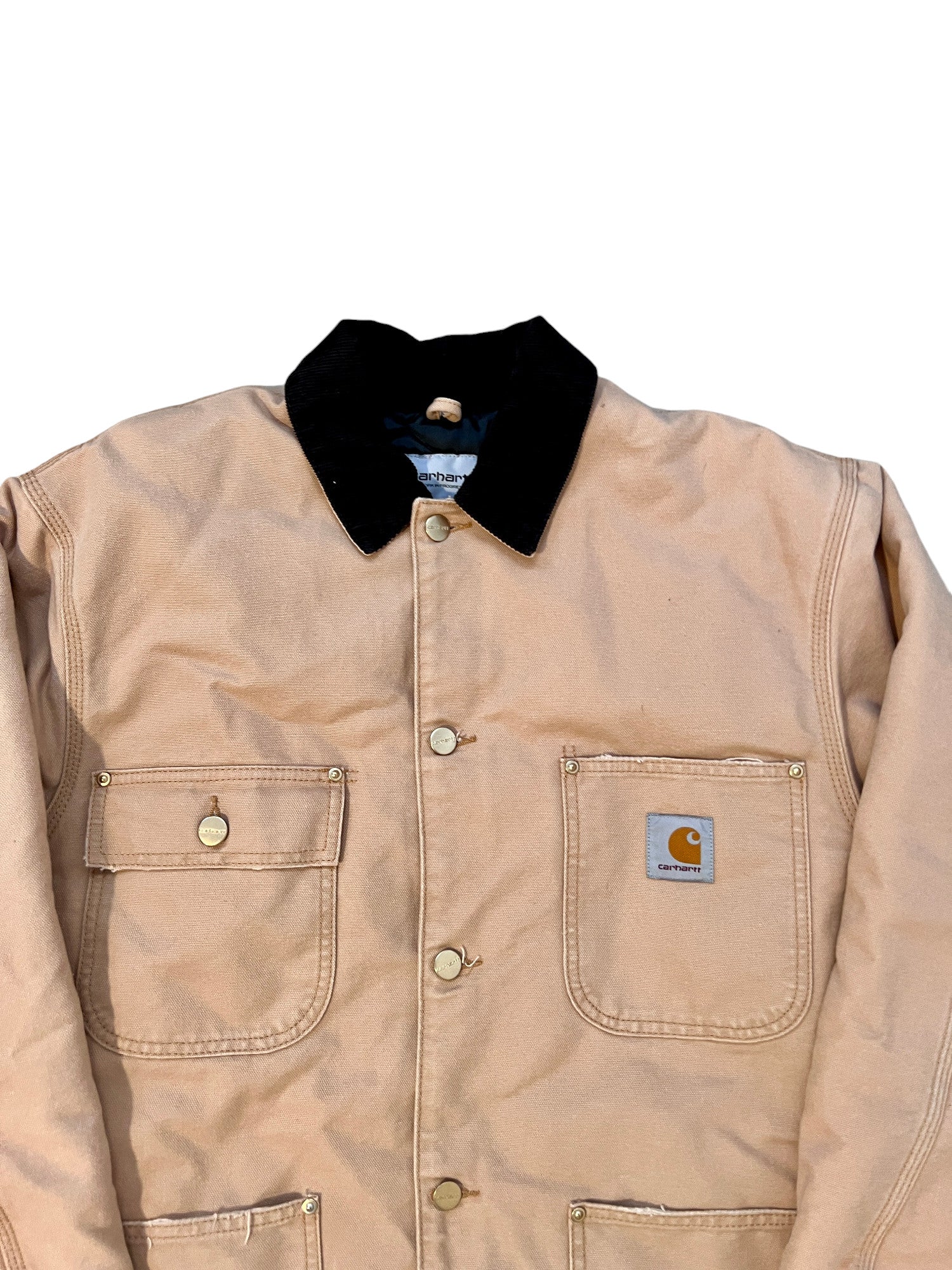Carhartt OG Chrome Coat Vintage WorkWear Jacket Brown - cloakerstore