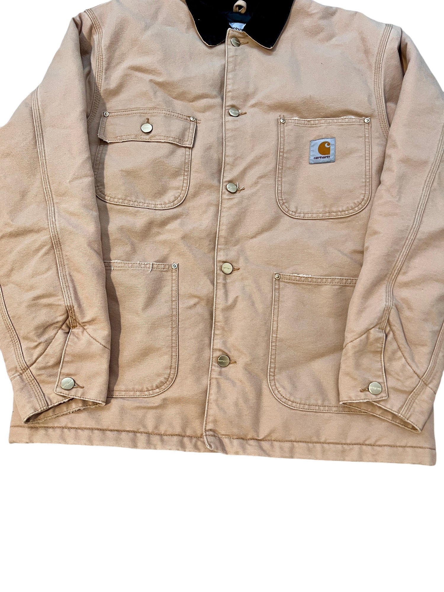 Carhartt OG Chrome Coat Vintage WorkWear Jacket Brown - cloakerstore