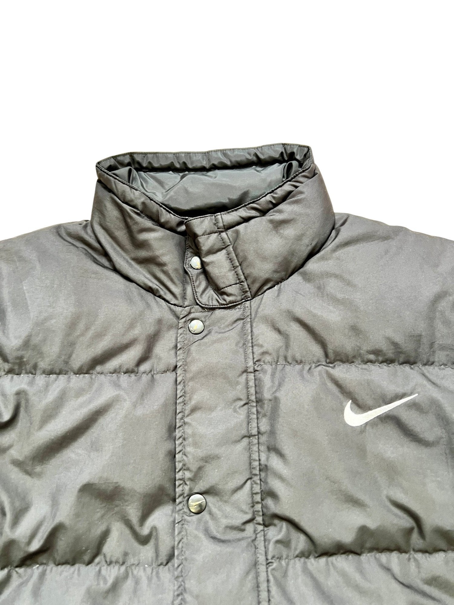 90's Nike Puffer Jacket Dark Blue - cloakerstore