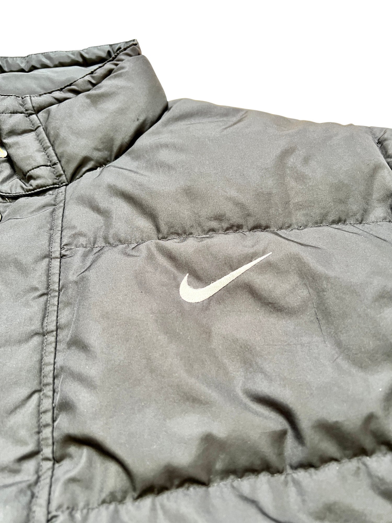 90's Nike Puffer Jacket Dark Blue - cloakerstore