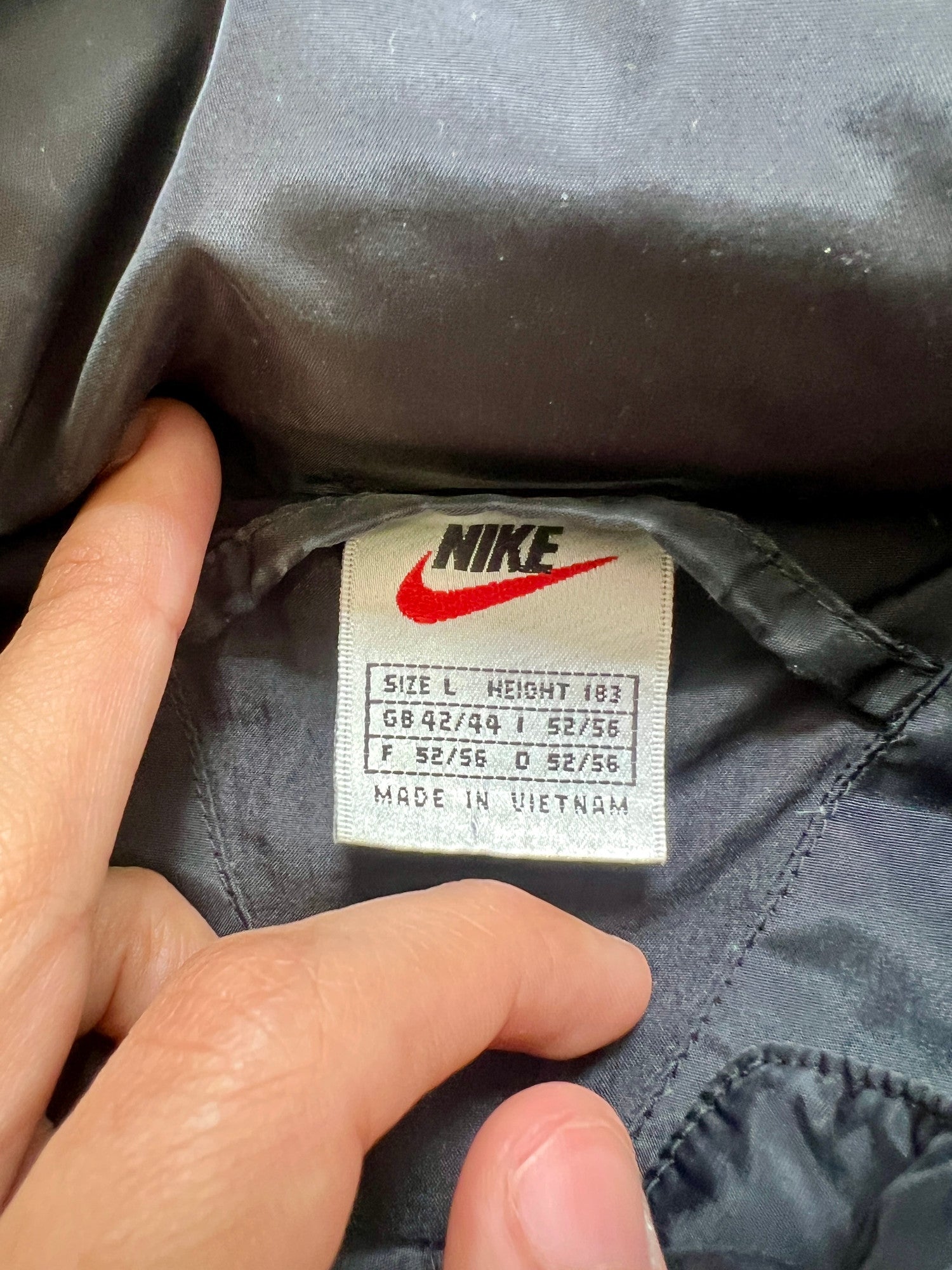 90's Nike Puffer Jacket Dark Blue - cloakerstore