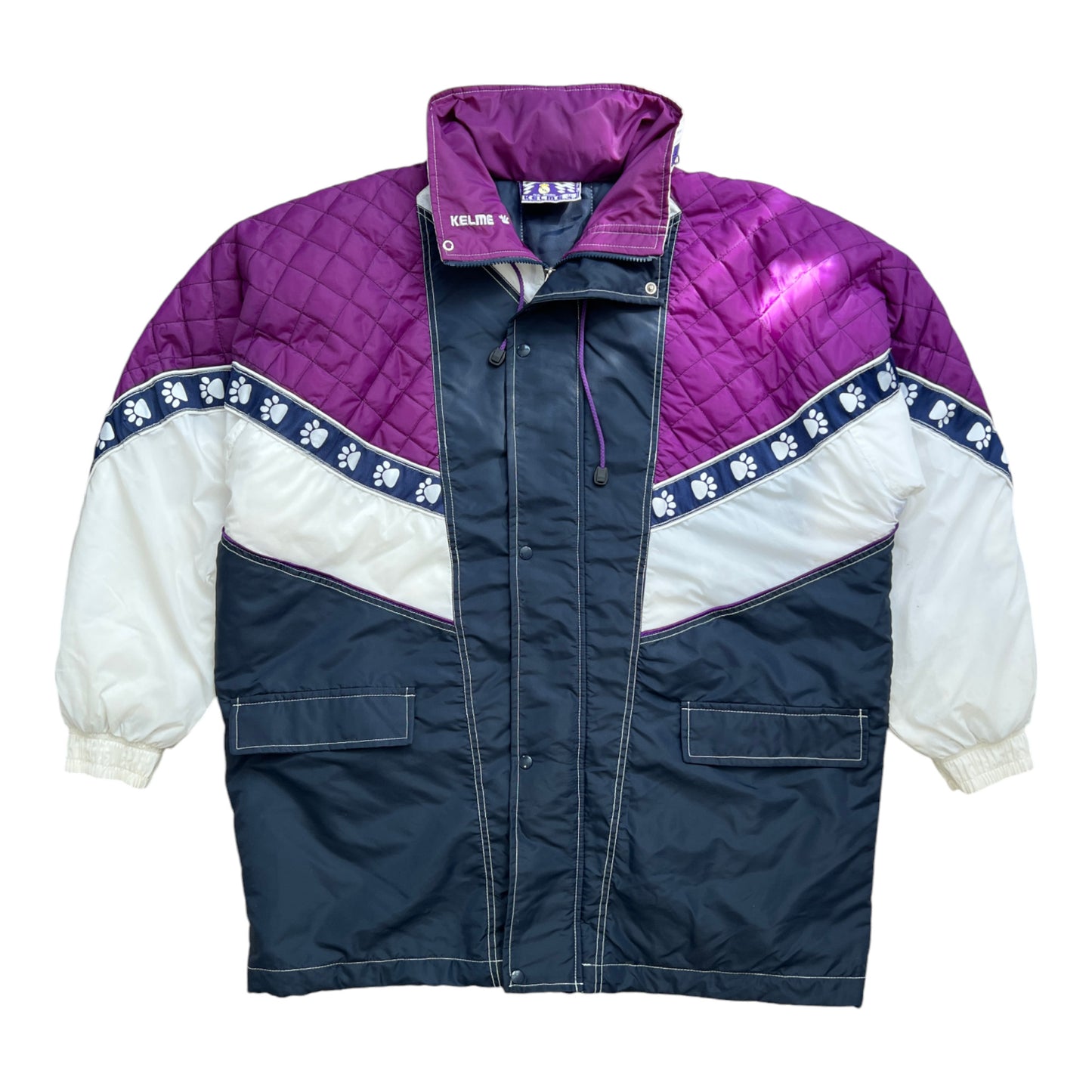 90's Kelme Real Madrid Puffer Jacket Vintage - cloakerstore