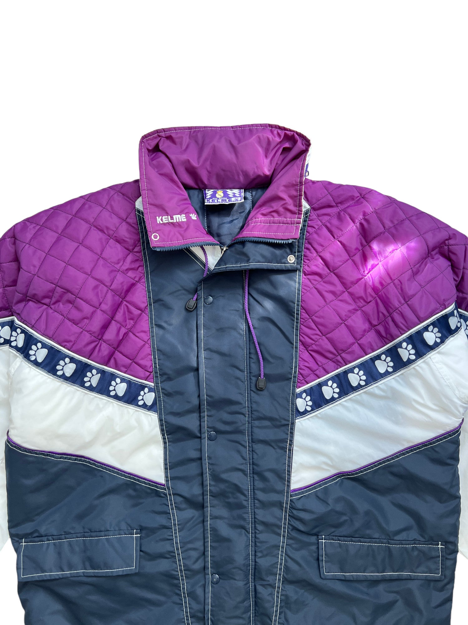 90's Kelme Real Madrid Puffer Jacket Vintage - cloakerstore