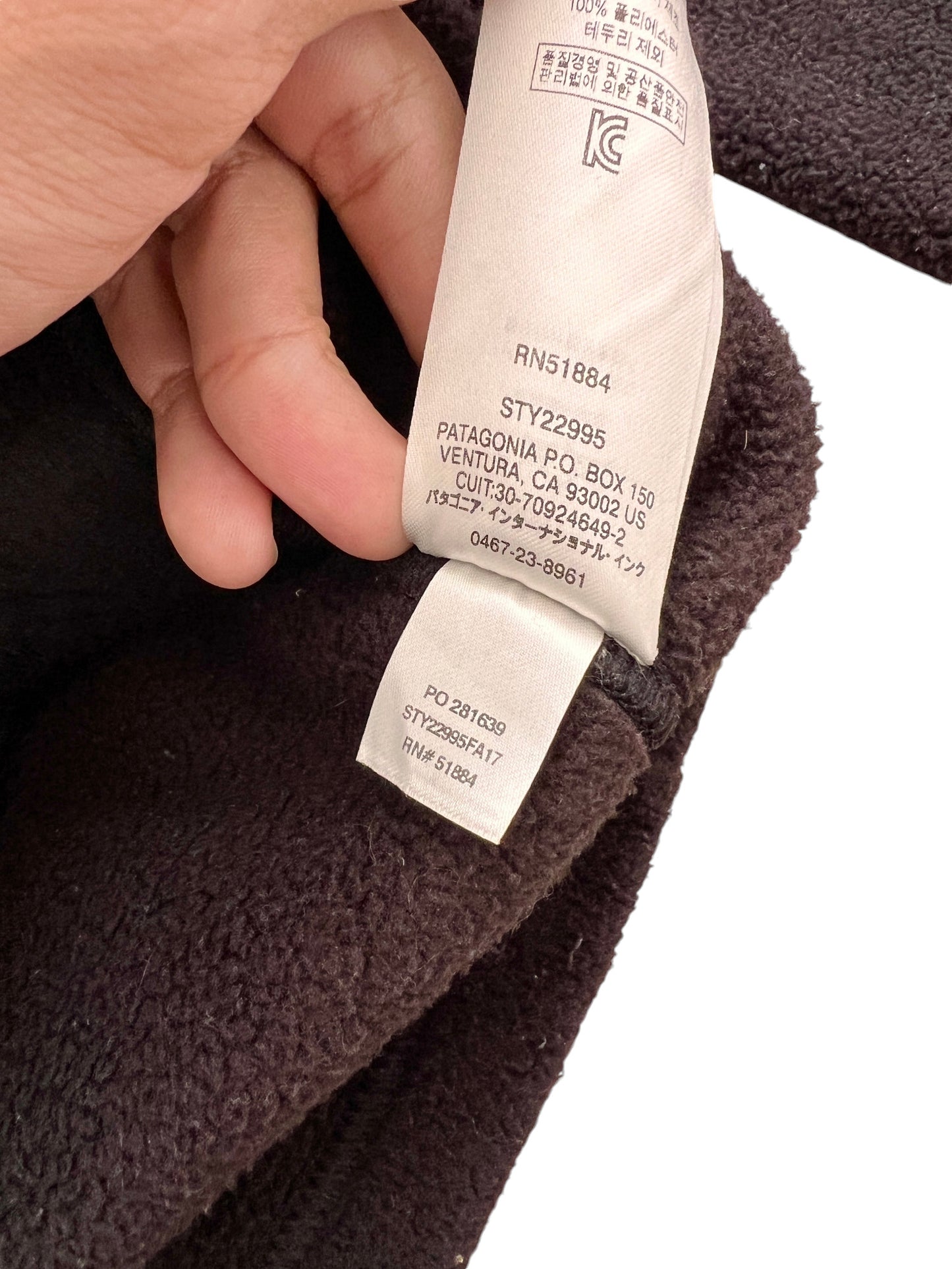 Patagonia Synchilla Sherpa Polar Black - cloakerstore