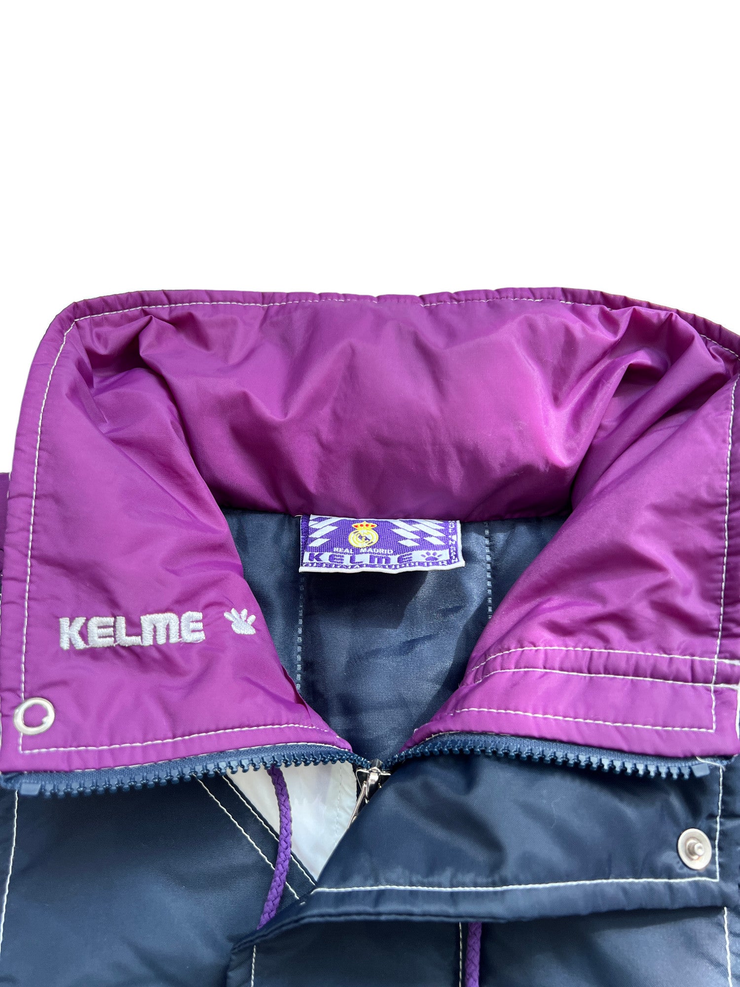 90's Kelme Real Madrid Puffer Jacket Vintage - cloakerstore