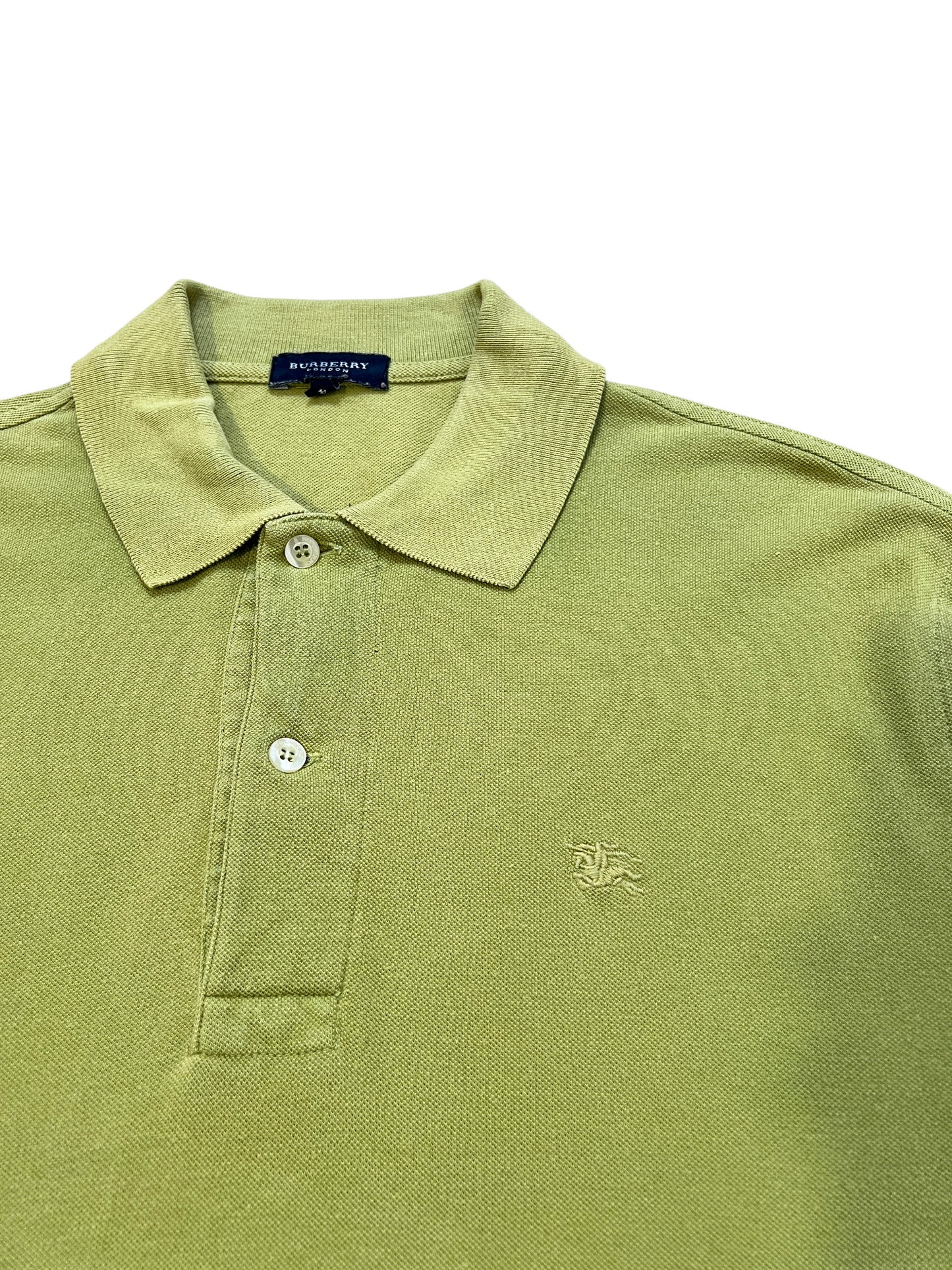 Burberry Polo Long Sleeve Light Green - cloakerstore