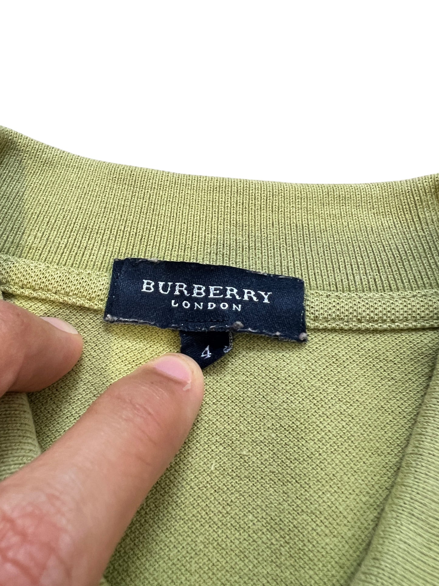 Burberry Polo Long Sleeve Light Green - cloakerstore