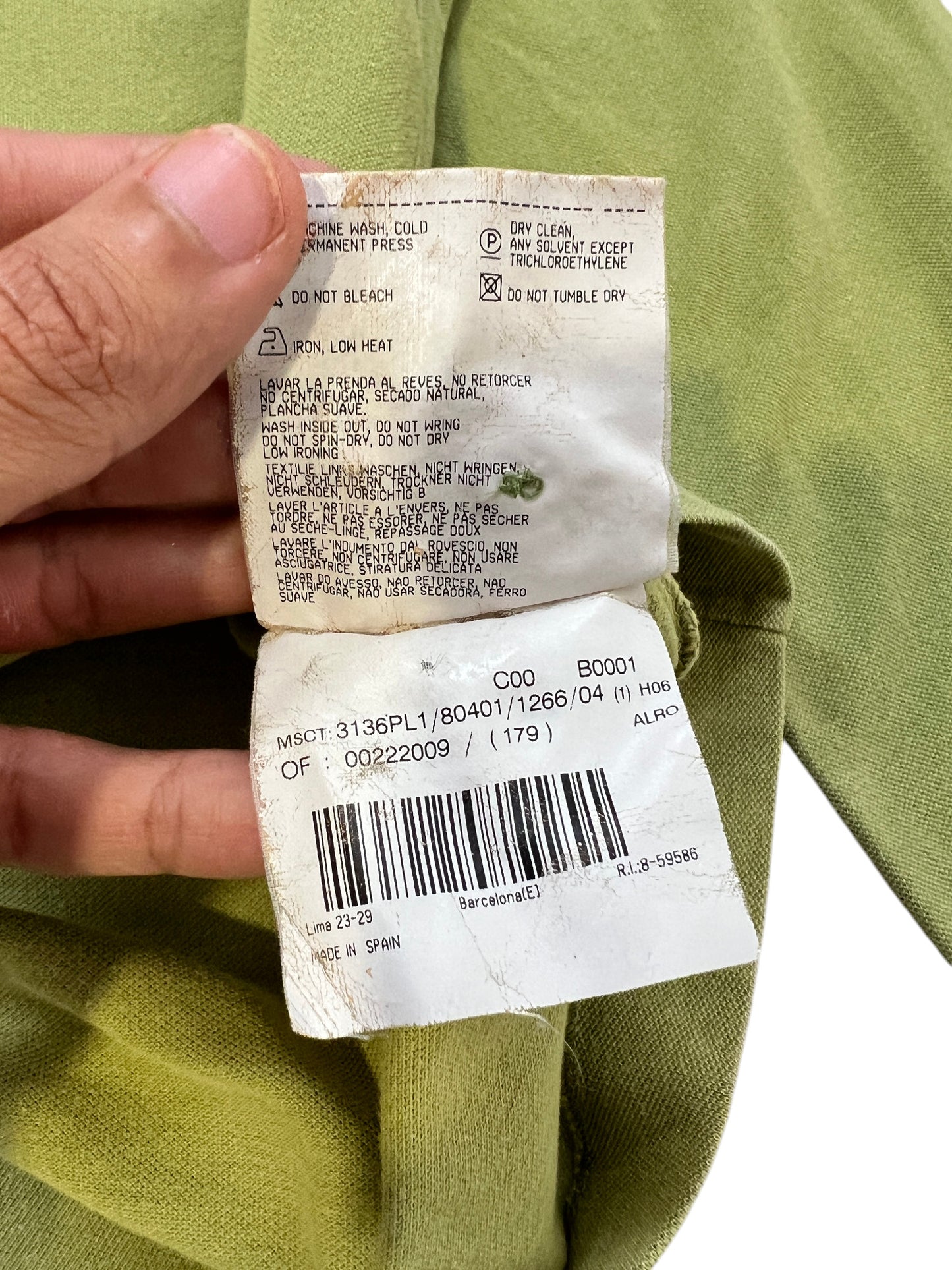 Burberry Polo Long Sleeve Light Green - cloakerstore