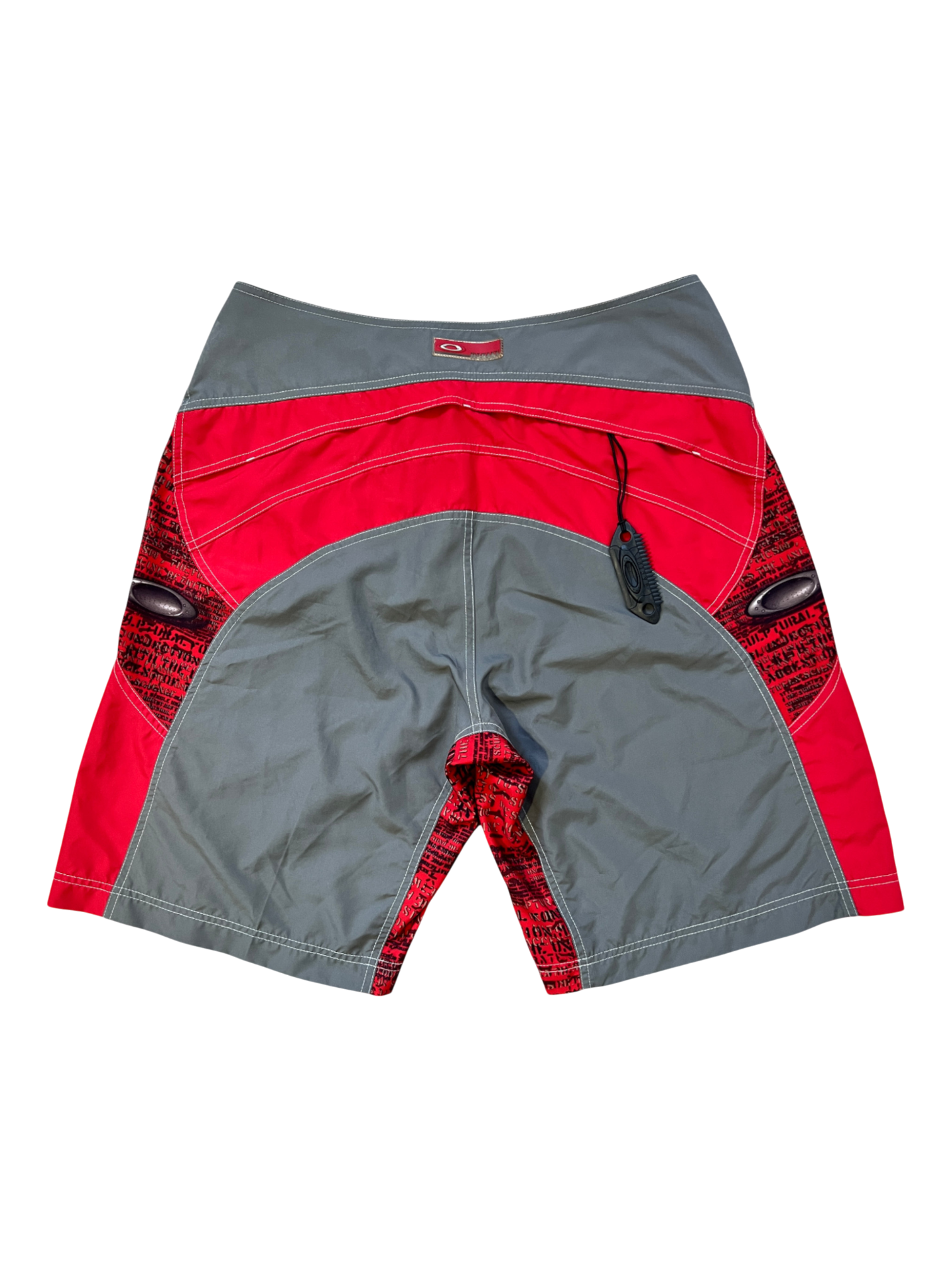 00's Oakley Short Plate 2.4 Blood Red / Silver - cloakerstore