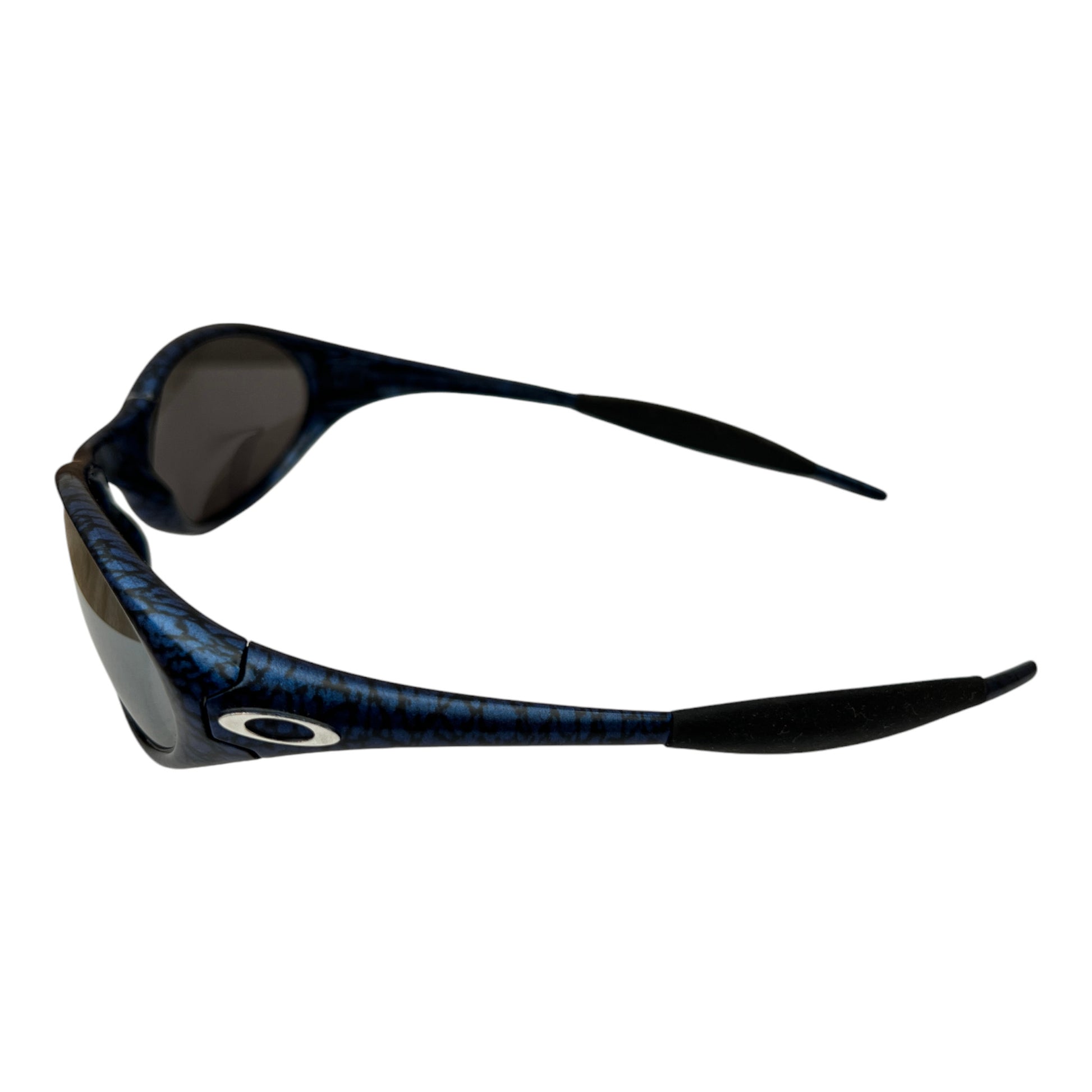 1994 Oakley Eye Jacket Cobalt Black Iridium Sunglasses - cloakerstore