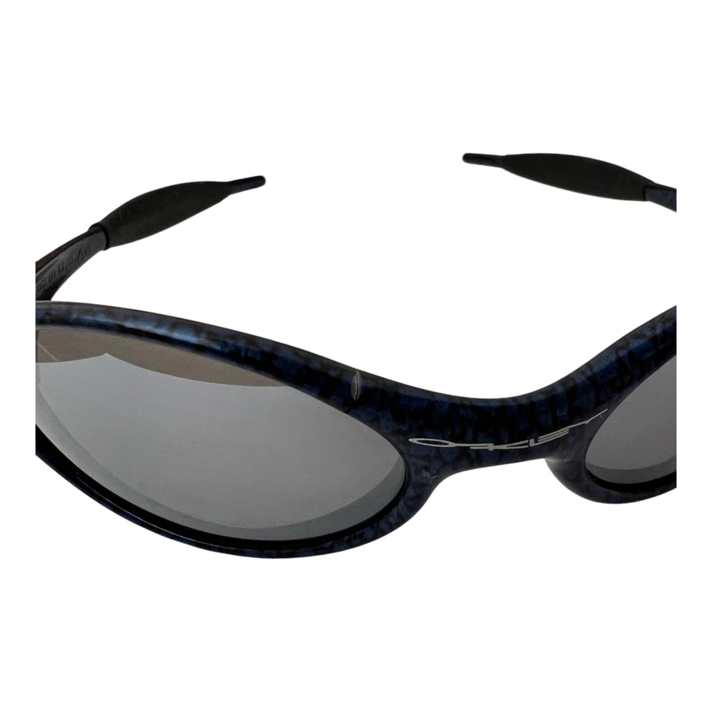 1994 Oakley Eye Jacket Cobalt Black Iridium Sunglasses - cloakerstore