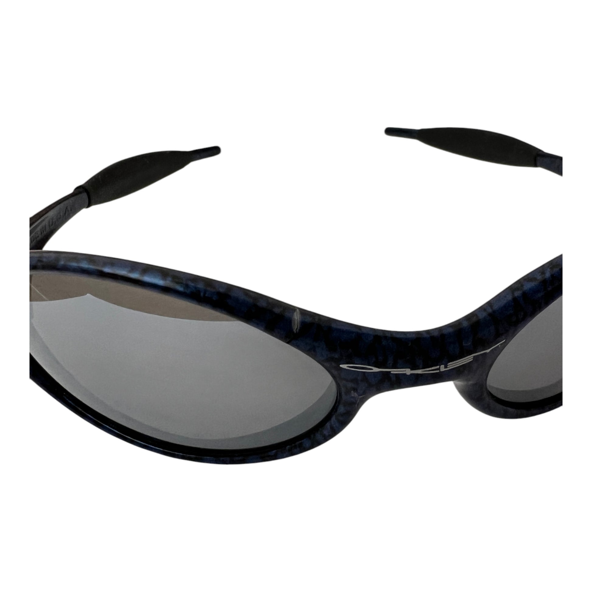 1994 Oakley Eye Jacket Cobalt Black Iridium Sunglasses - cloakerstore